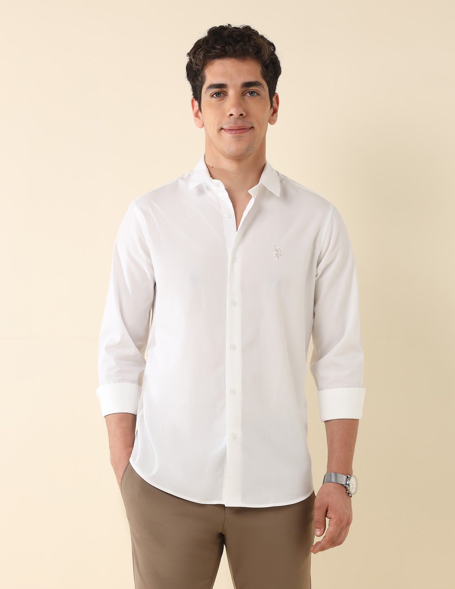 Tailored Fit Solid Shirt