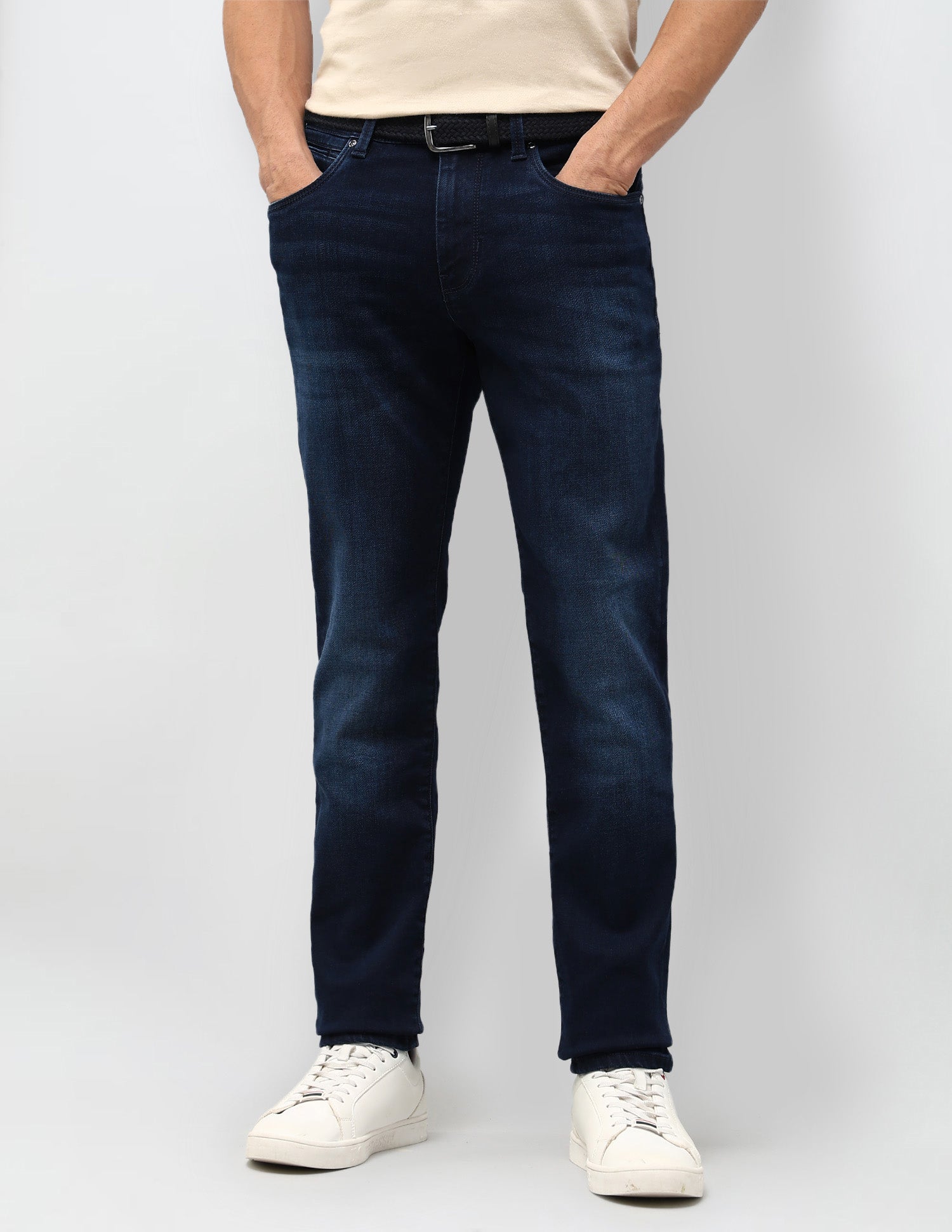 Brandon Slim Tapered Fit Blue Jeans