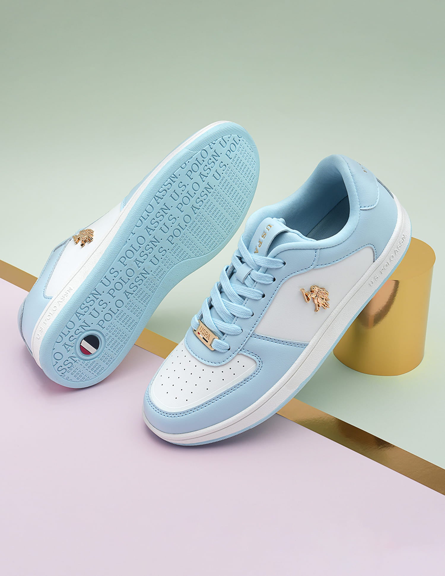 Colour Block Nyra Sneakers Blue - U.S. Polo Assn. India | Large