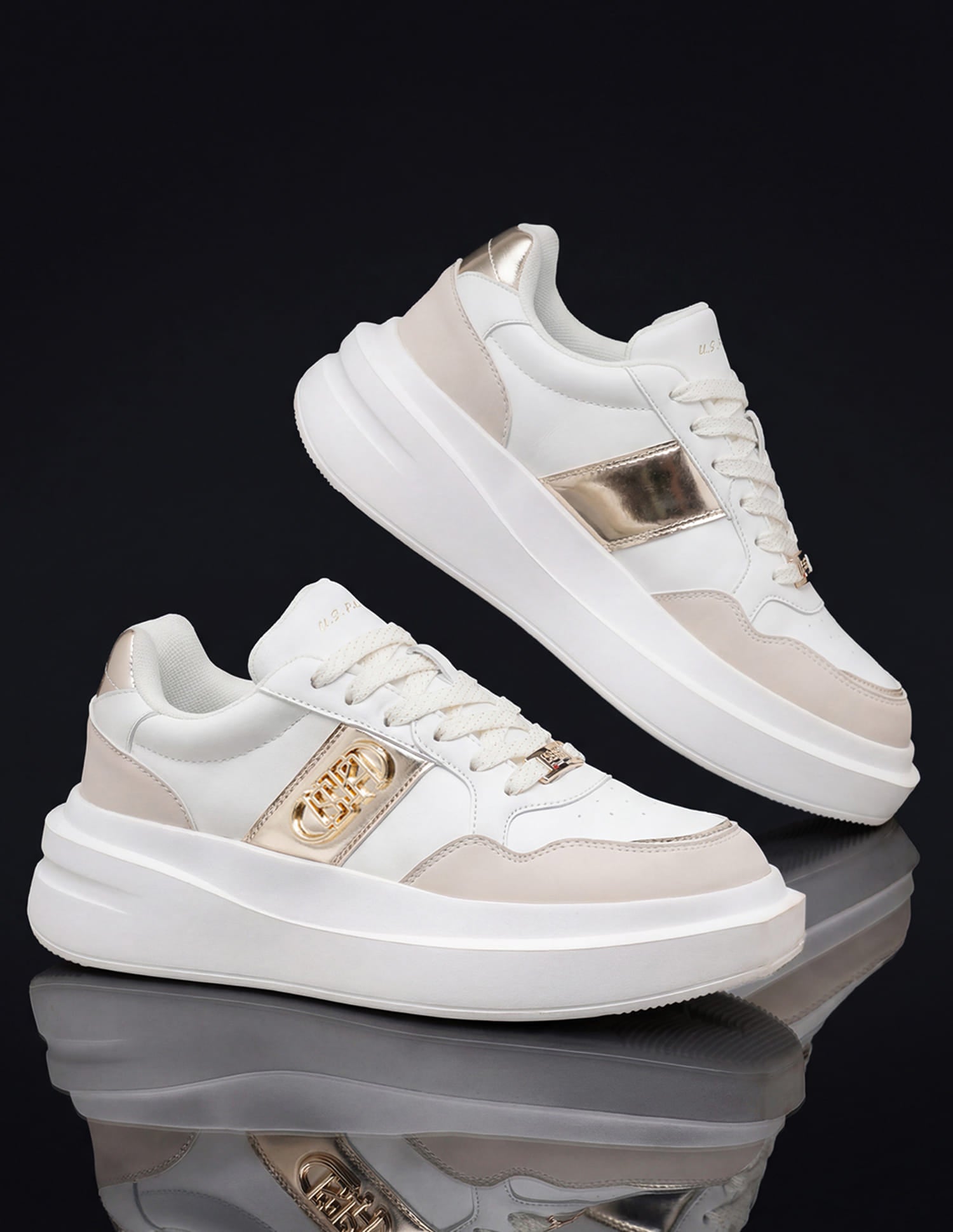 Winslet Beige Light Weight Sneaker Shoes Beige - U.S. Polo Assn. India | Large