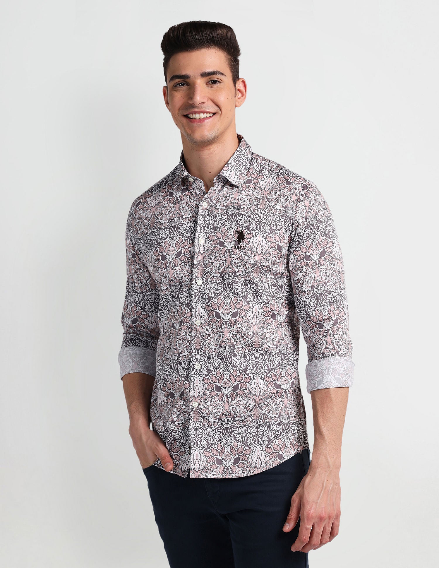 Slim Fit Floral Shirt – U.S. Polo Assn. India