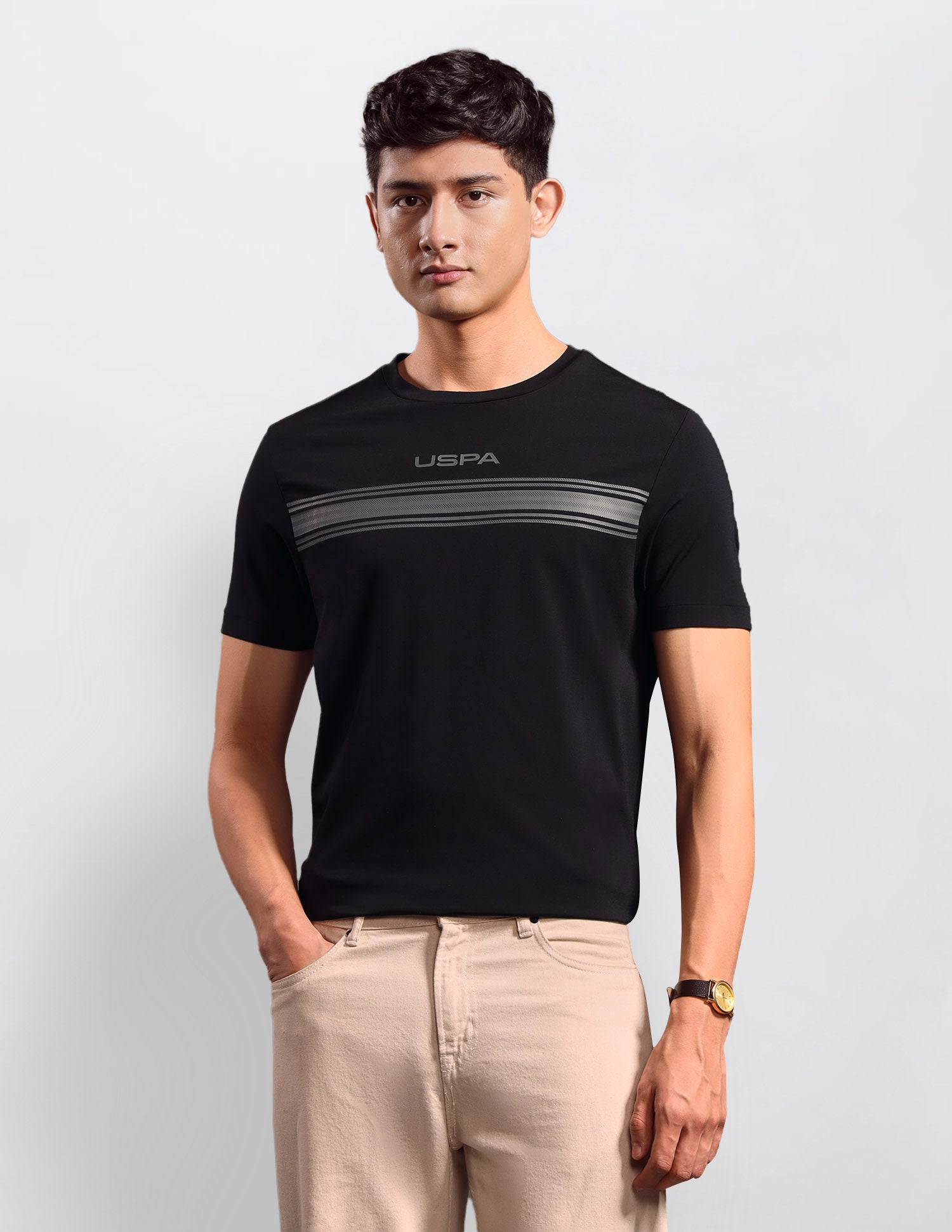 Horizontal Striped Regular Fit T-shirt
