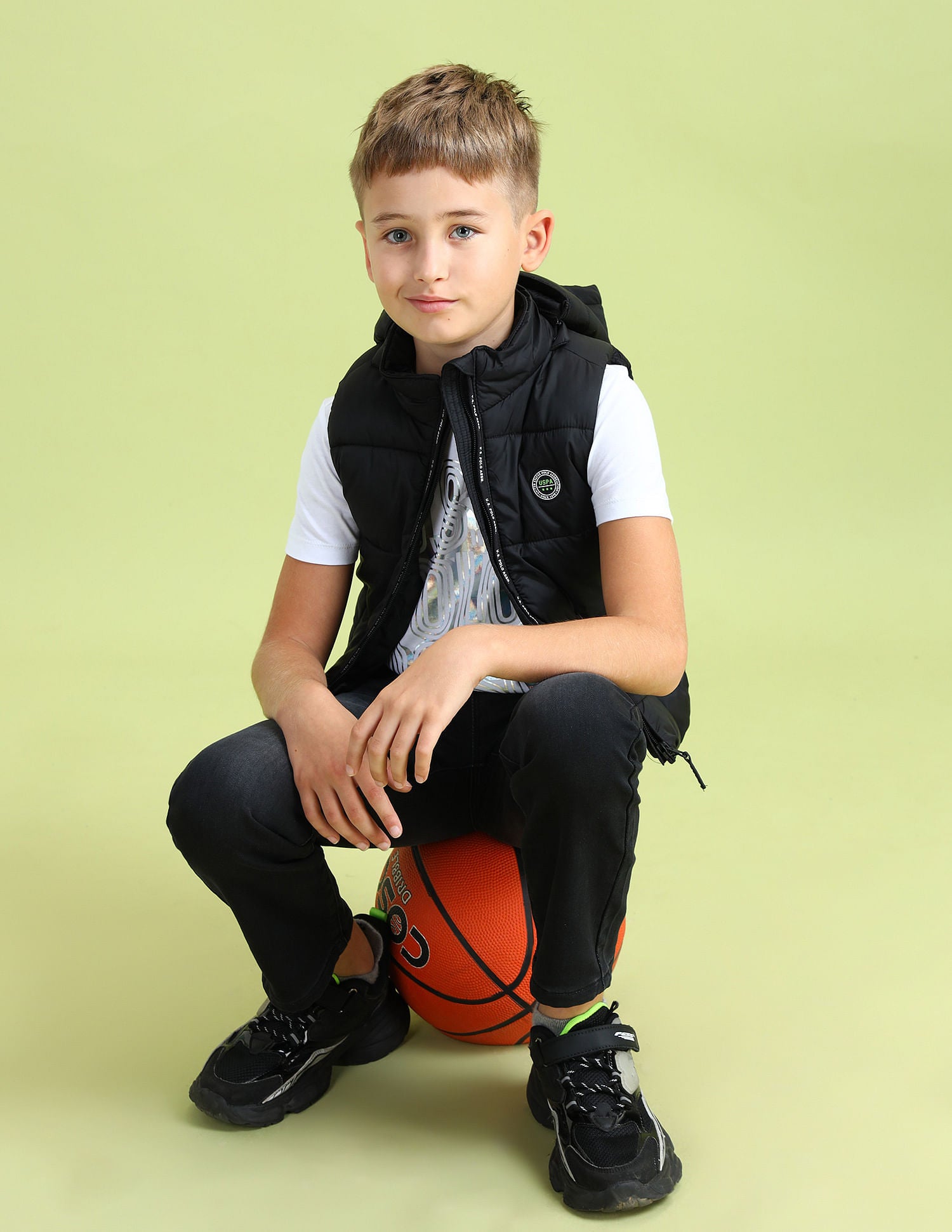 Boys Hooded Gilet Jacket