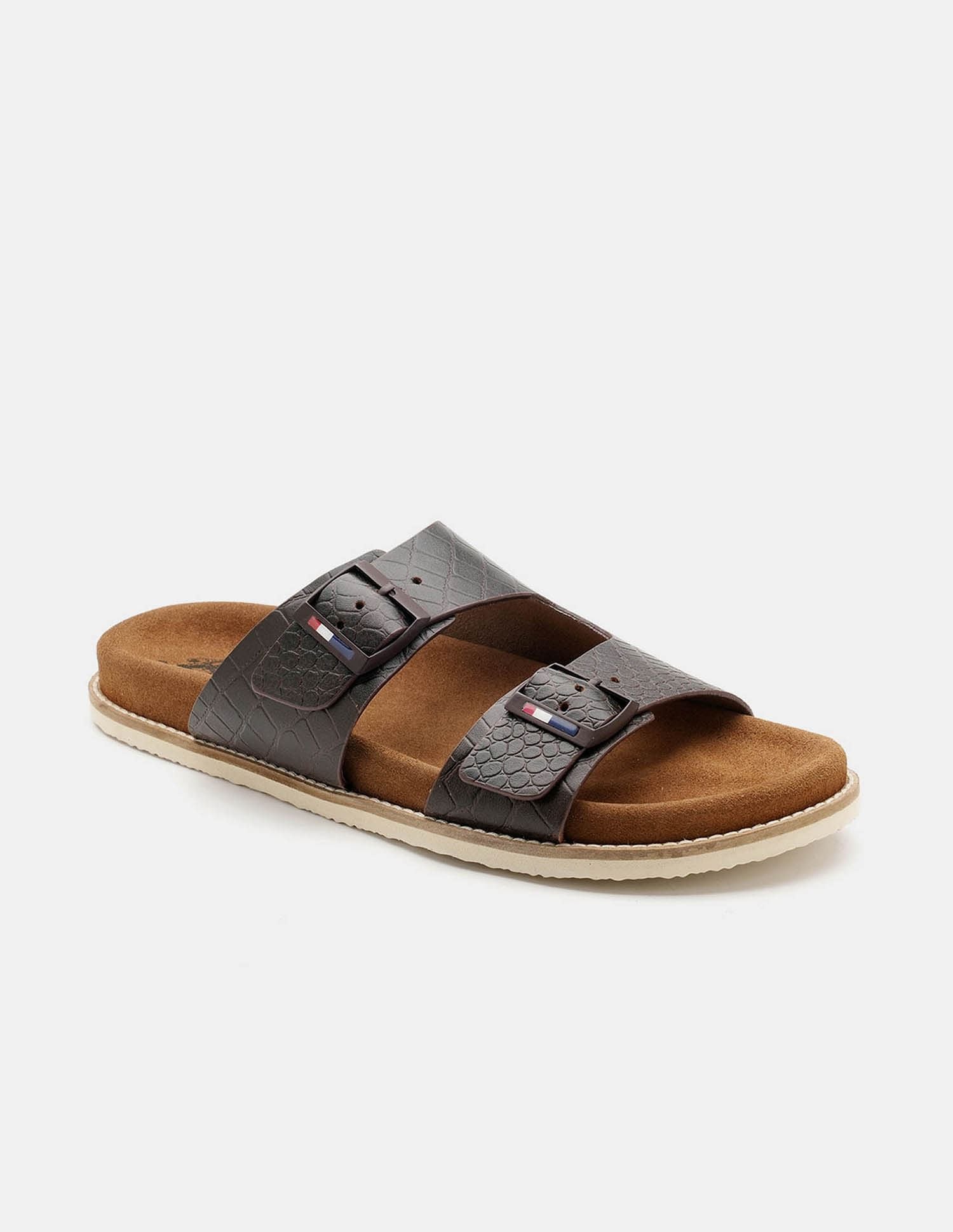 Men Buckle Strap Ace Slippers