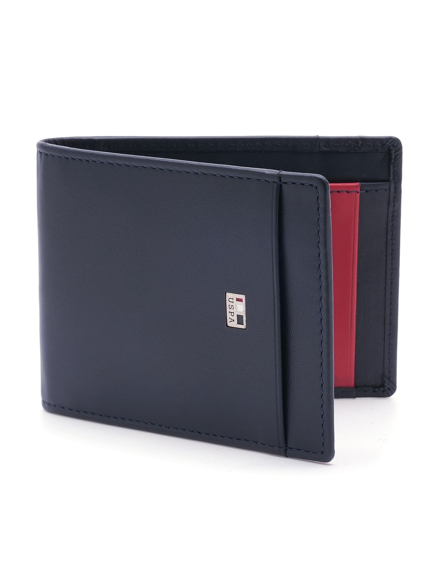 Men Muster Bi-Fold Solid Wallet