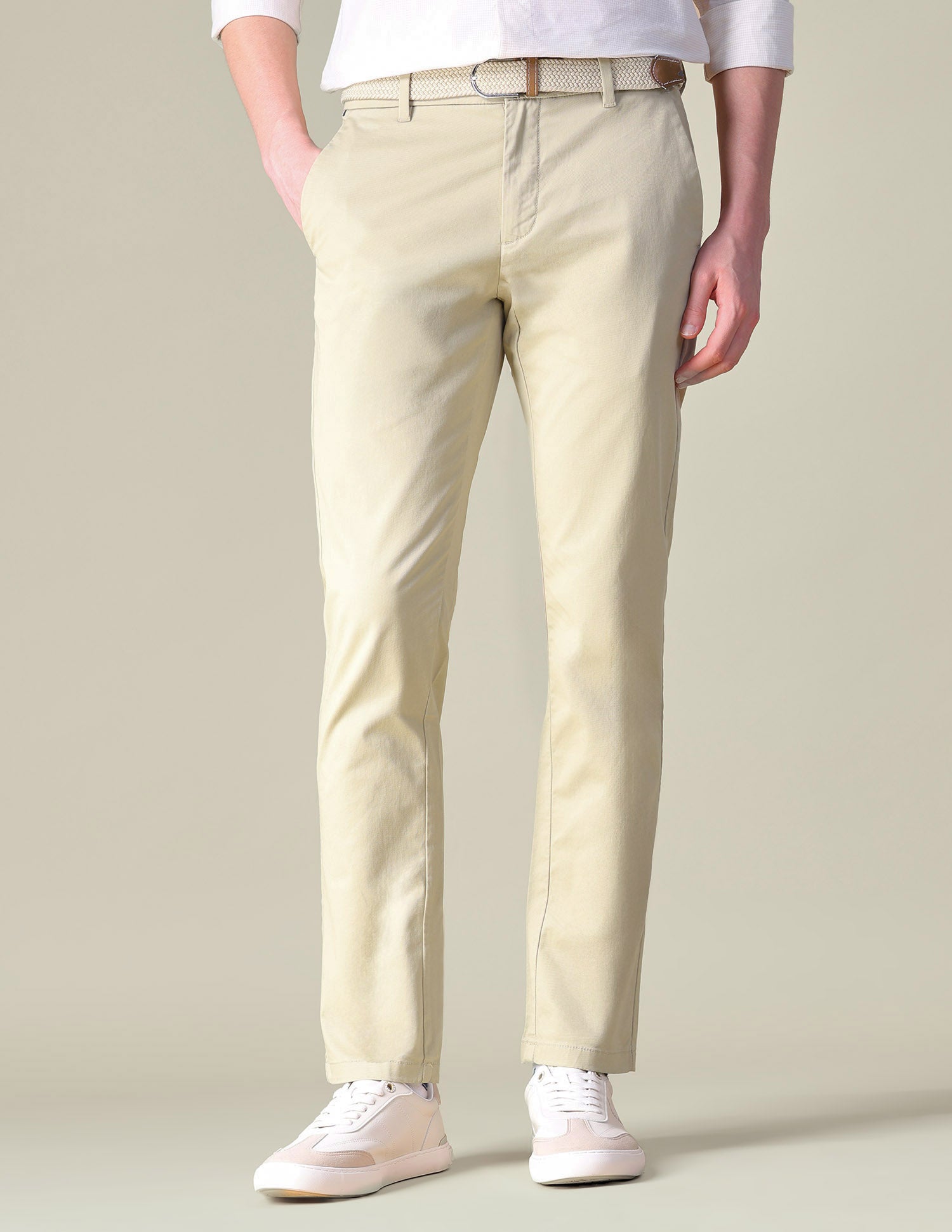 Twill Austin Trim Regular Fit Trousers