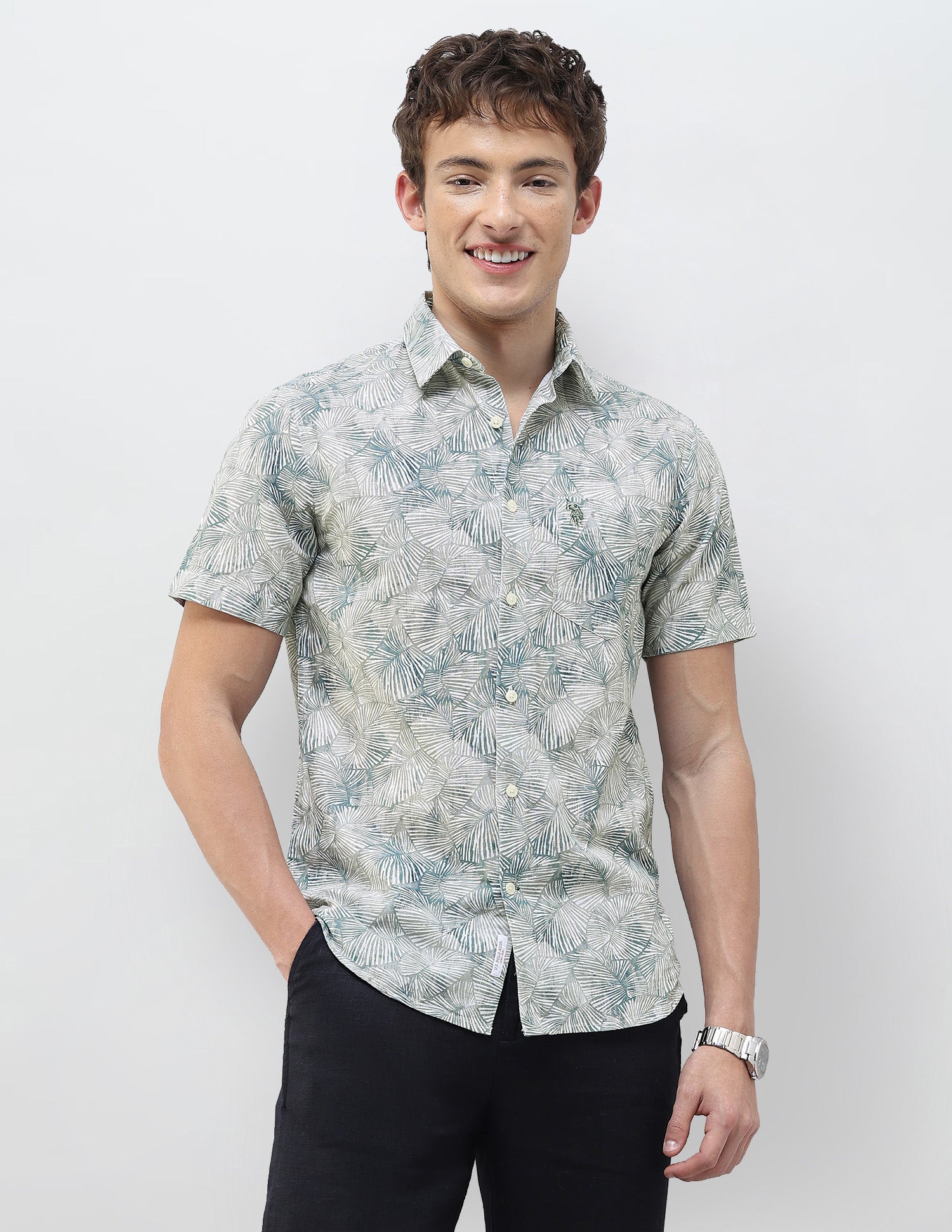 Tropical Printed Regular Fit Shirt