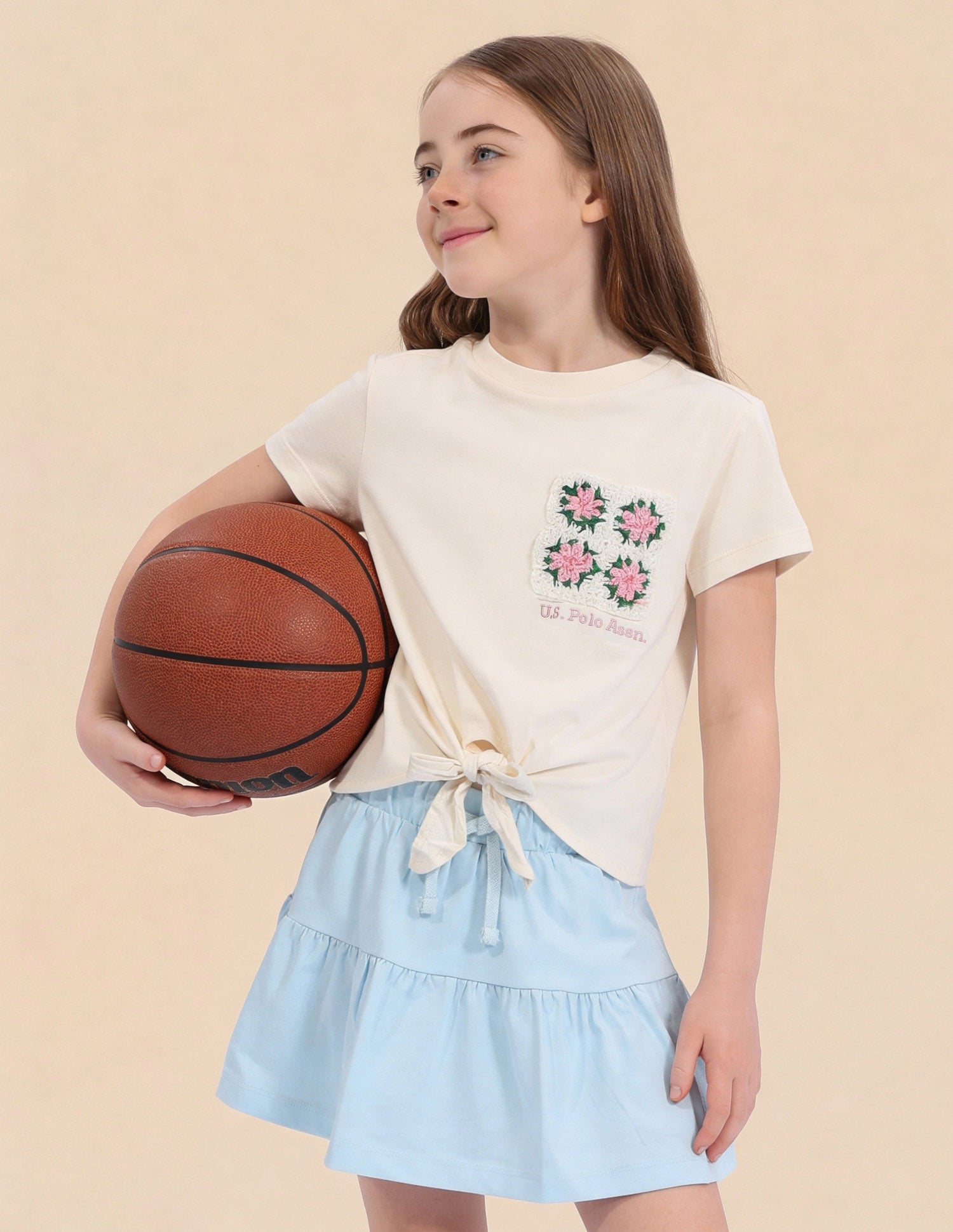 Floral Crochet Regular Fit Knotted Top