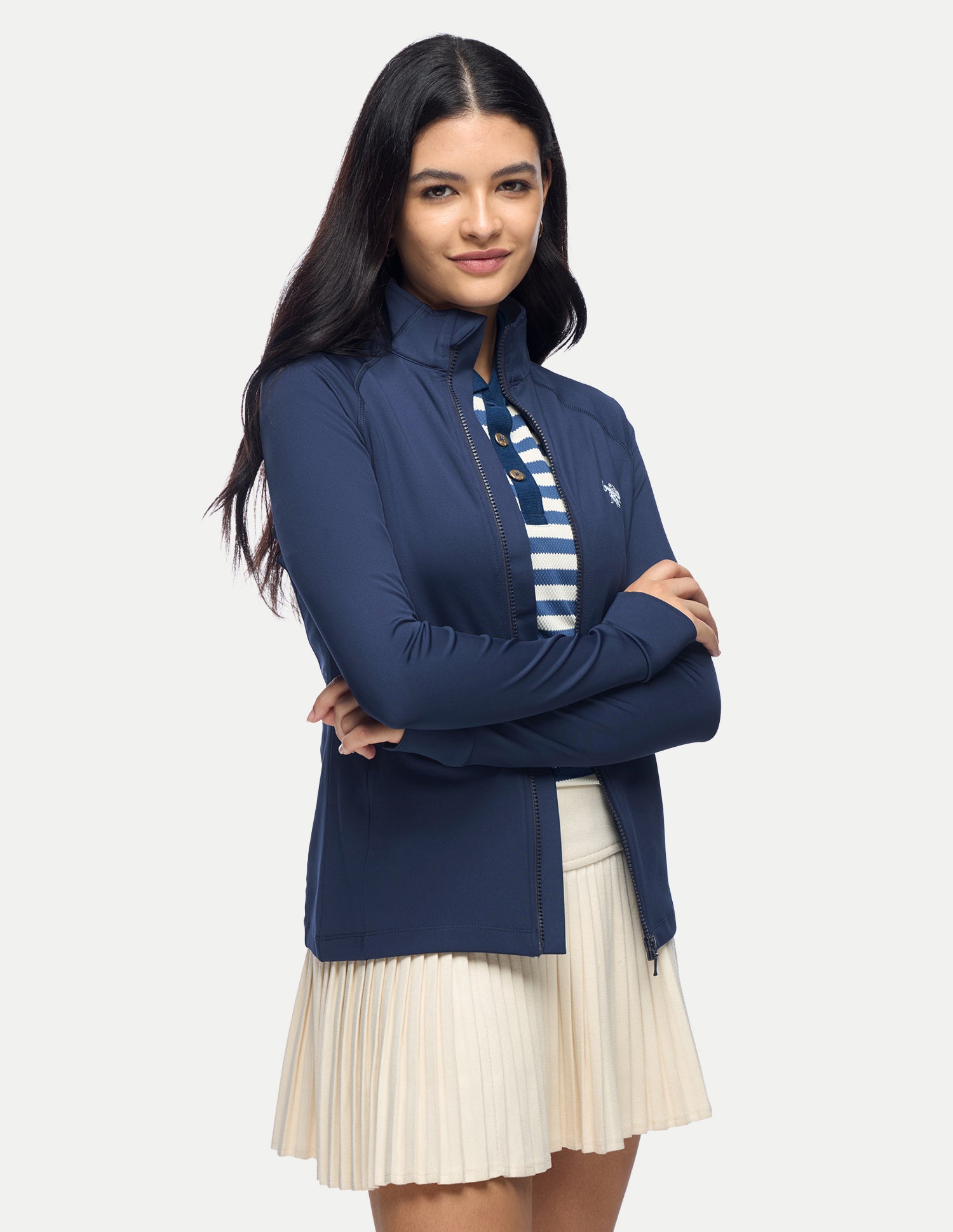 Snug Fit Performance Sports Jacket Blue - U.S. Polo Assn. India | Large