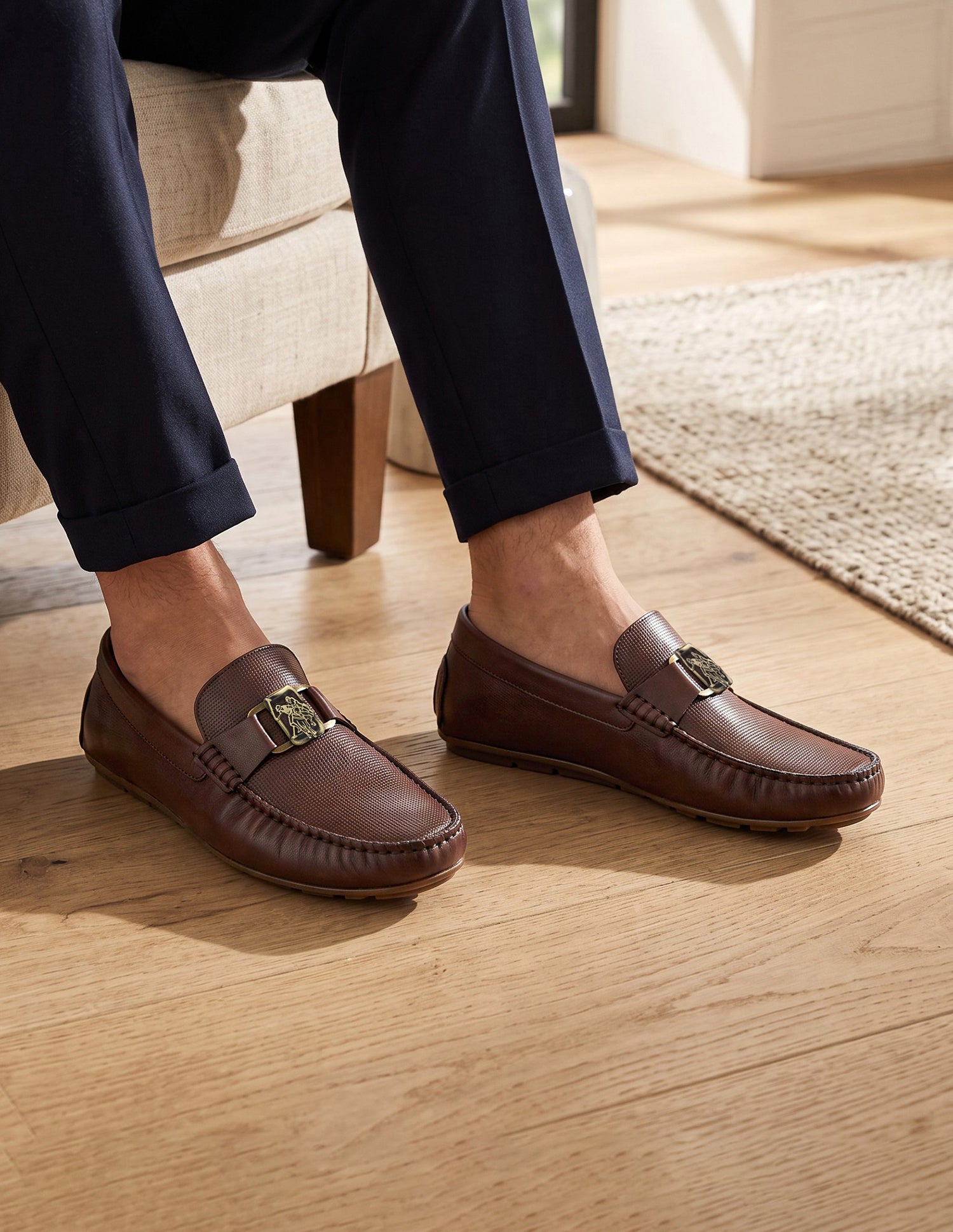 Aven Leather Loafers Tan - U.S. Polo Assn. India | Large