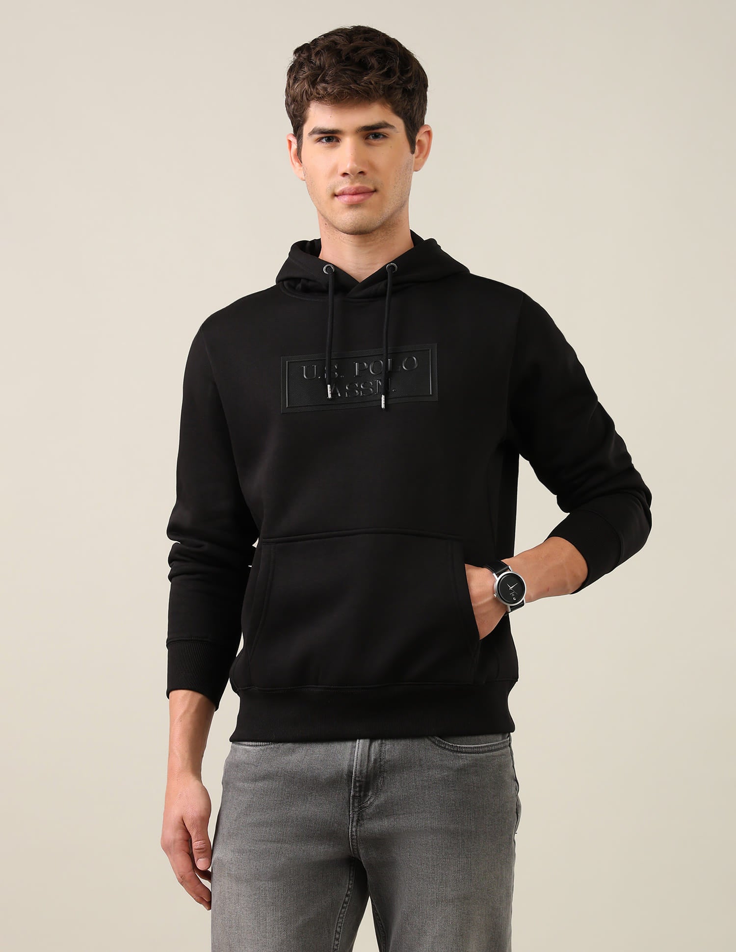 Brand Printed Hooded Sweatshirt