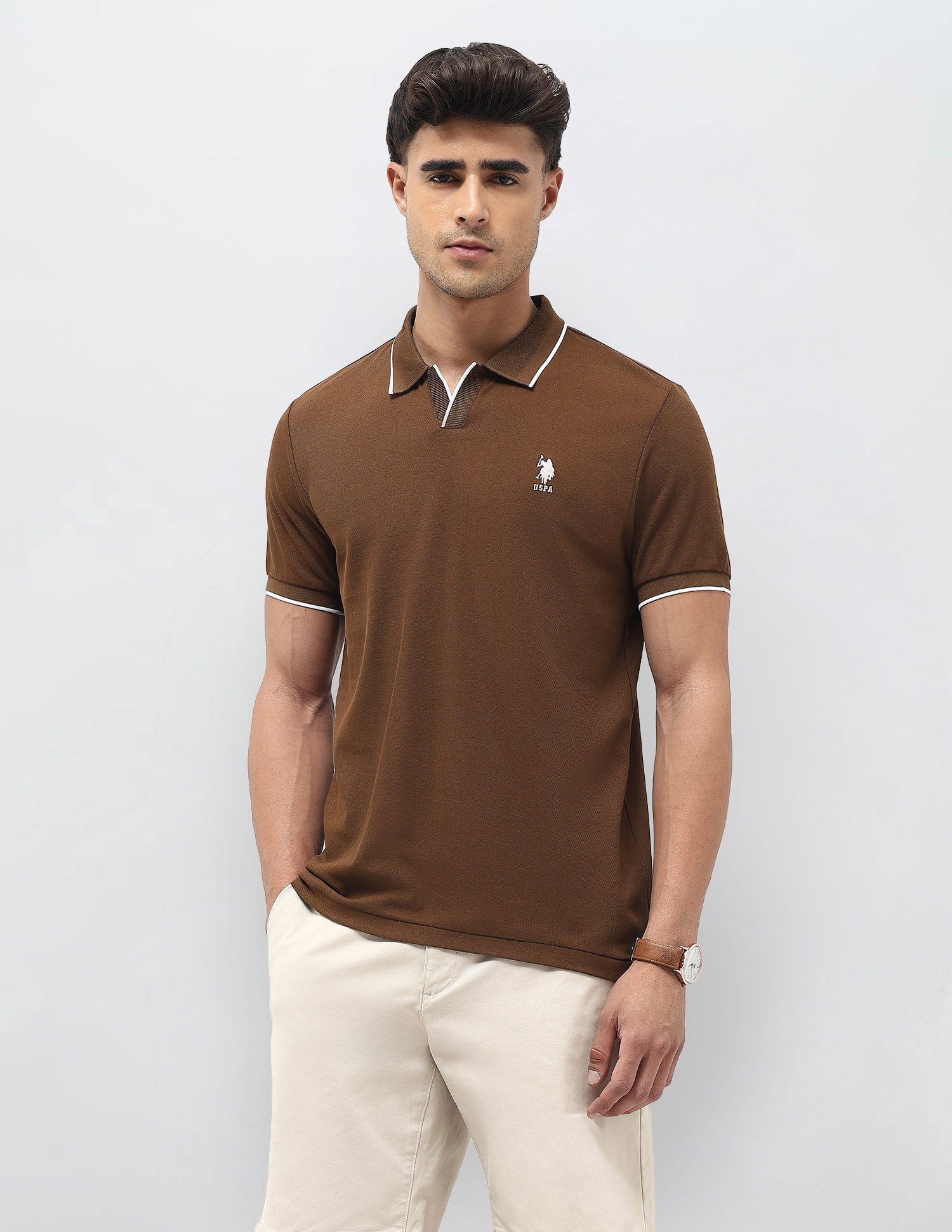 Solid Regular Fit Polo Shirt