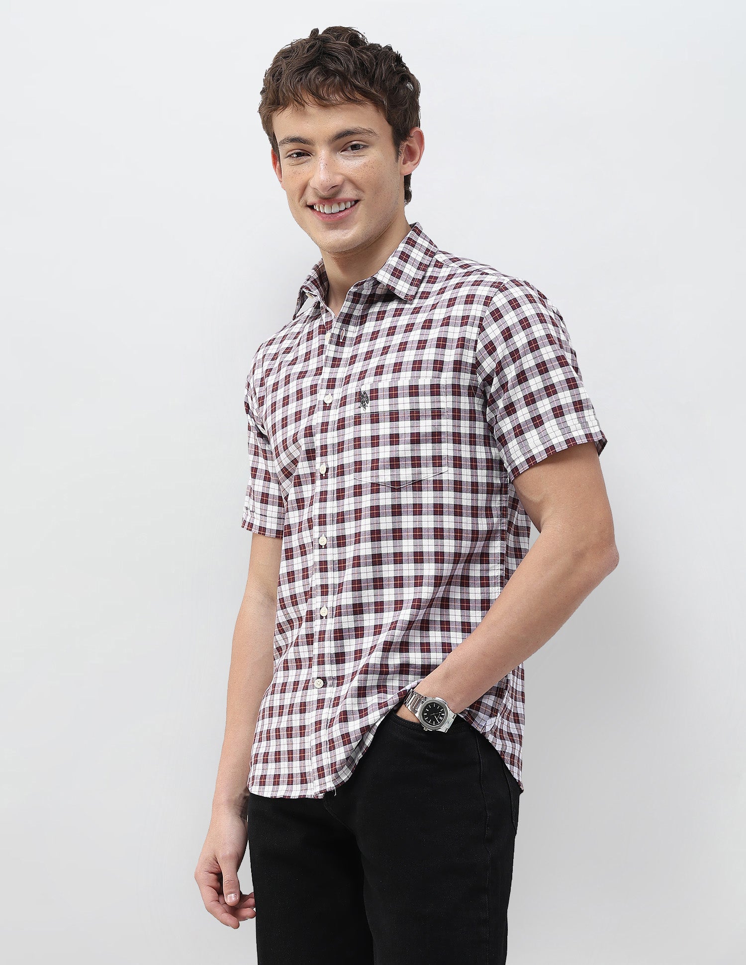 Plaid Checked Regular Fit Shirt