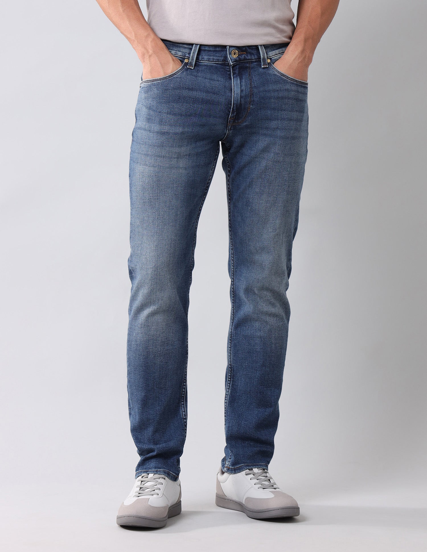 Brandon Slim Tapered Blue Jeans