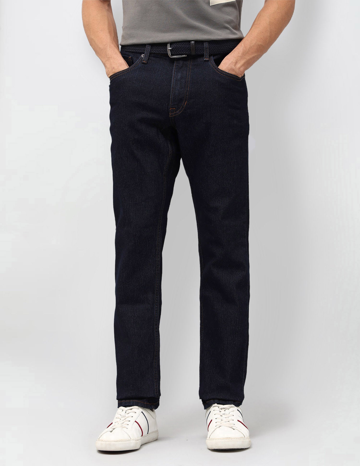 Brandon Slim Tapered Fit Blue Jeans