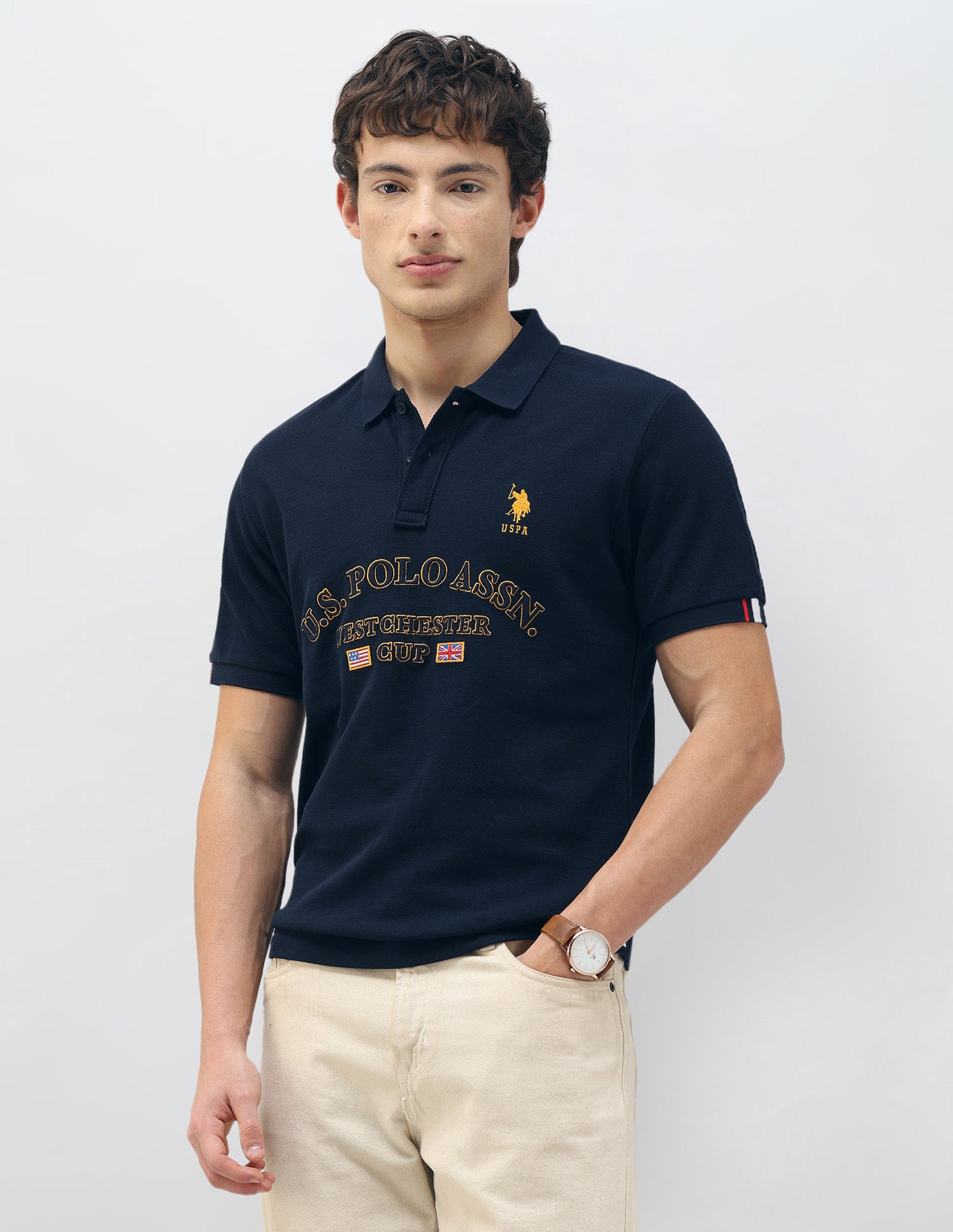 New Port Marina Brand Embroidered Polo Shirt