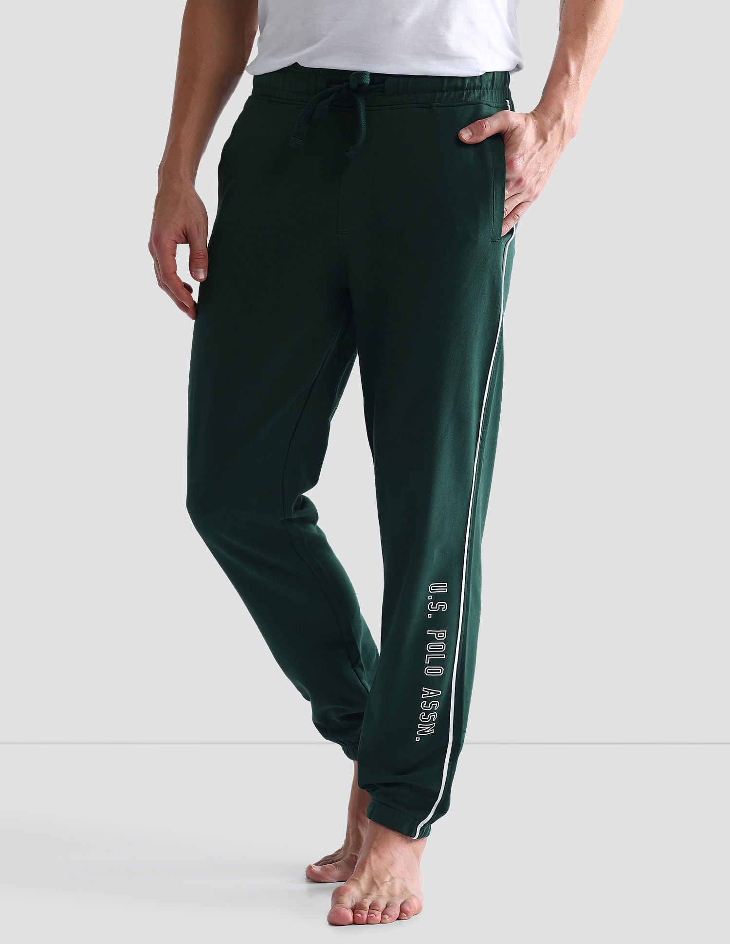 Pure Cotton Solid OJ003 Joggers - Pack Of 1