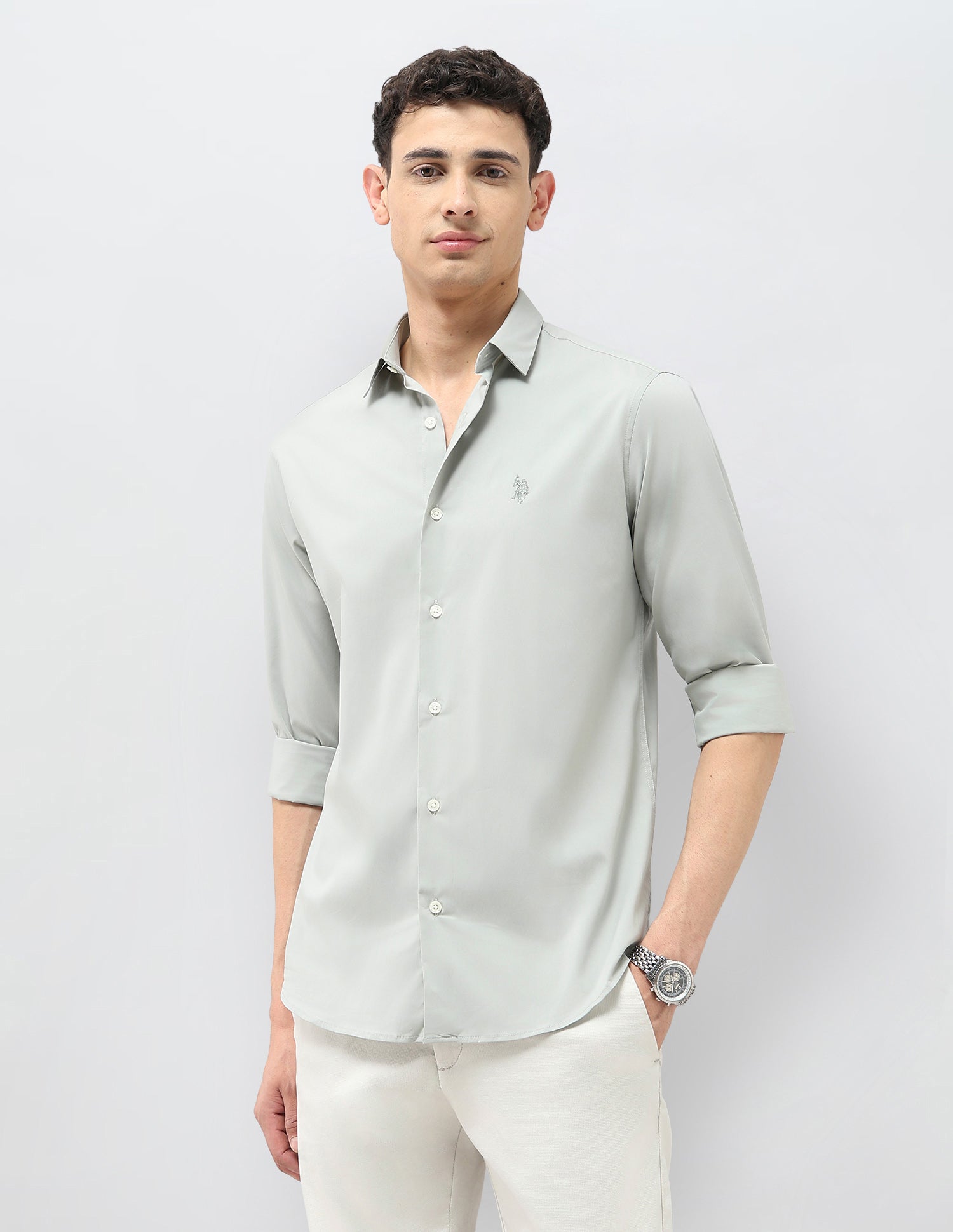 Tailored Fit Solid Shirt