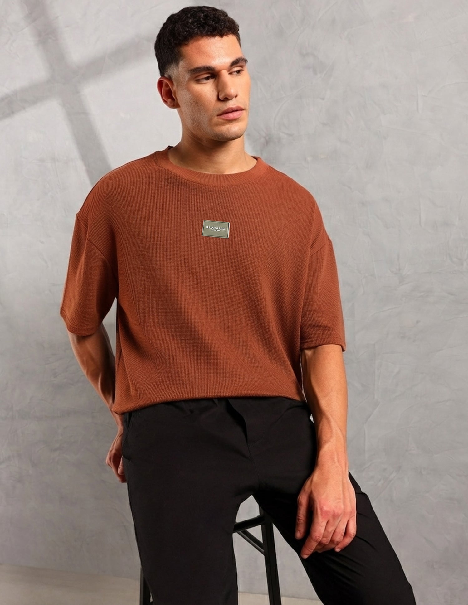 Oversized Fit Cotton PE001 Lounge T-Shirt - Pack Of 1