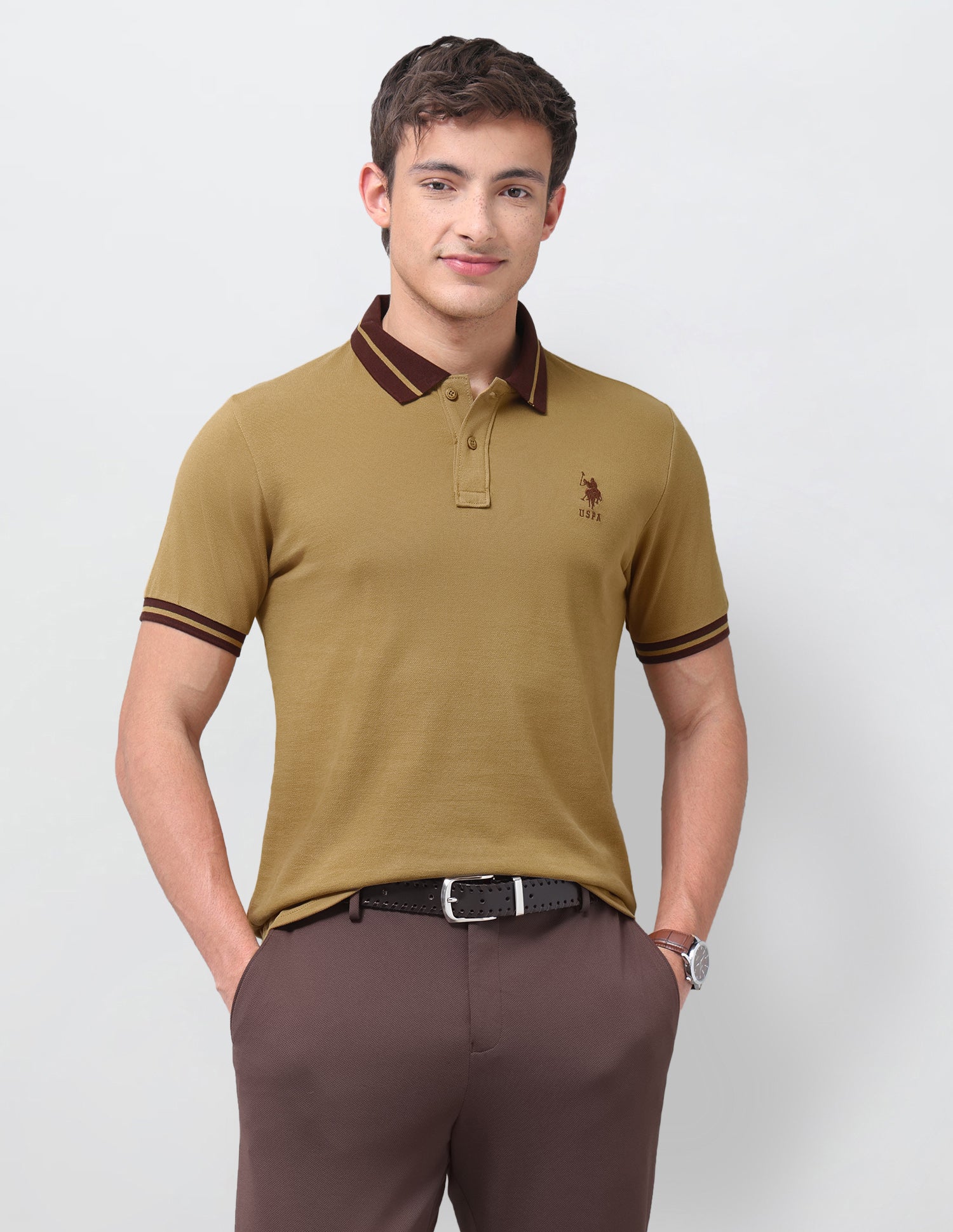 Solid Regular Fit Polo Shirt