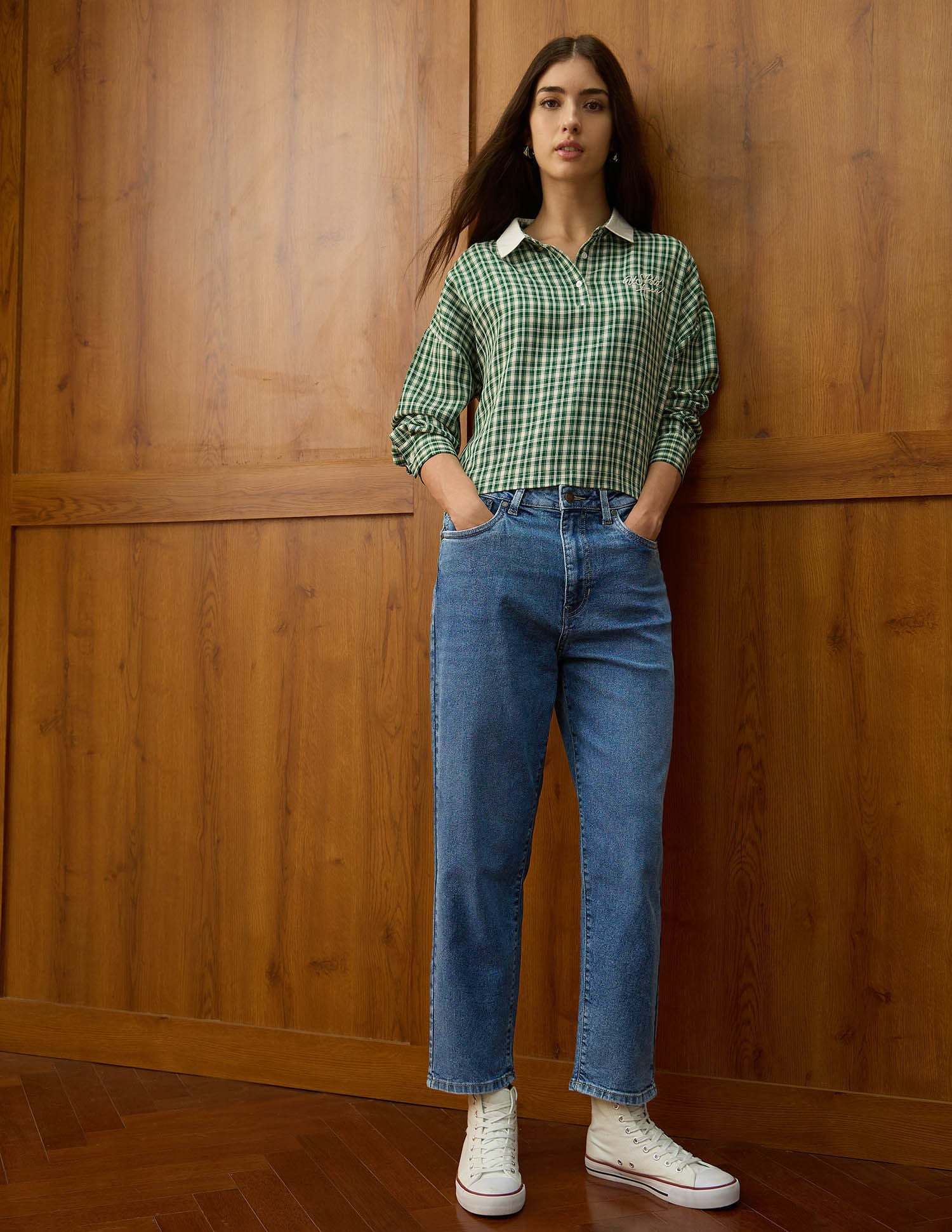 High Rise Carrot Fit Jeans