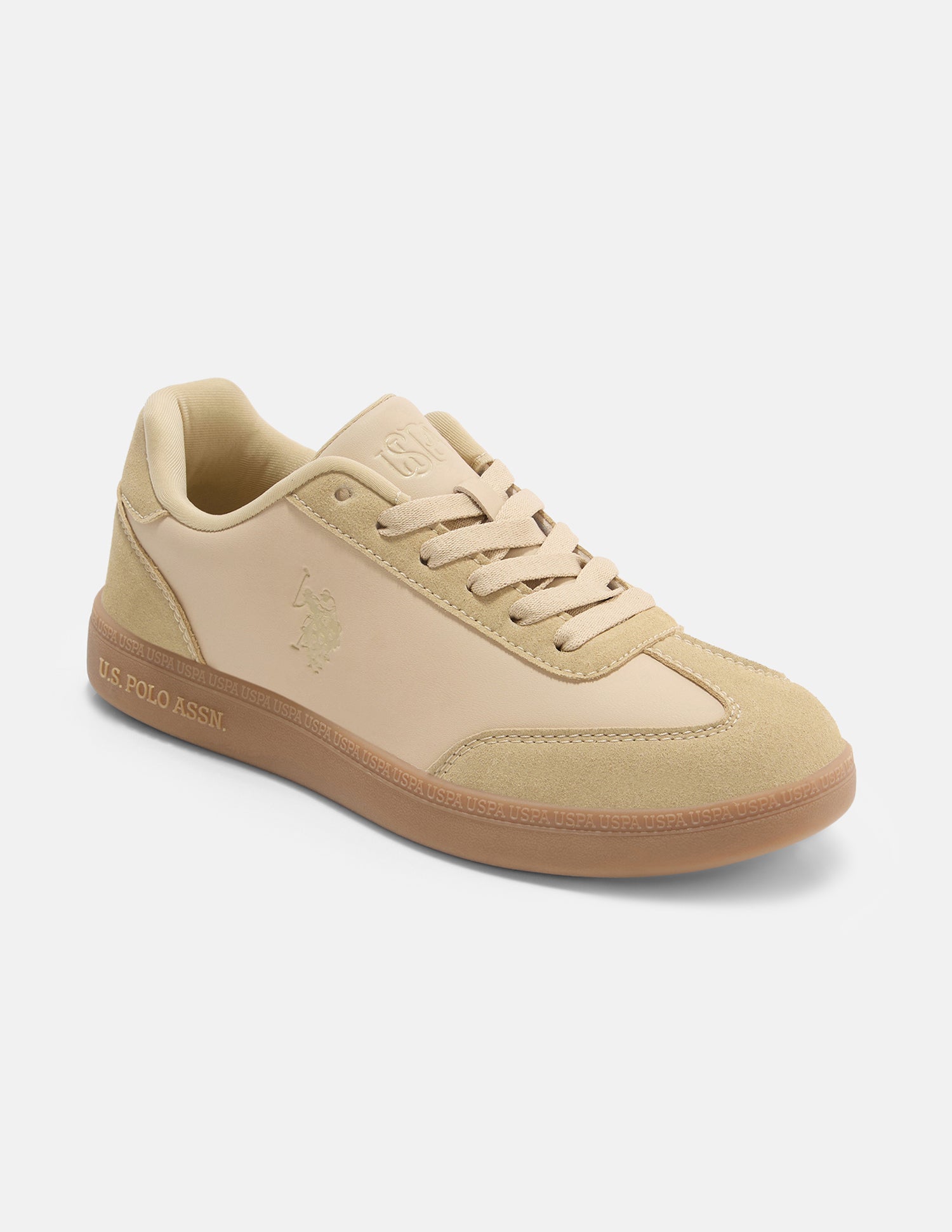 Vega Lace-Ups Sneakers Light Beige - U.S. Polo Assn. India | Large