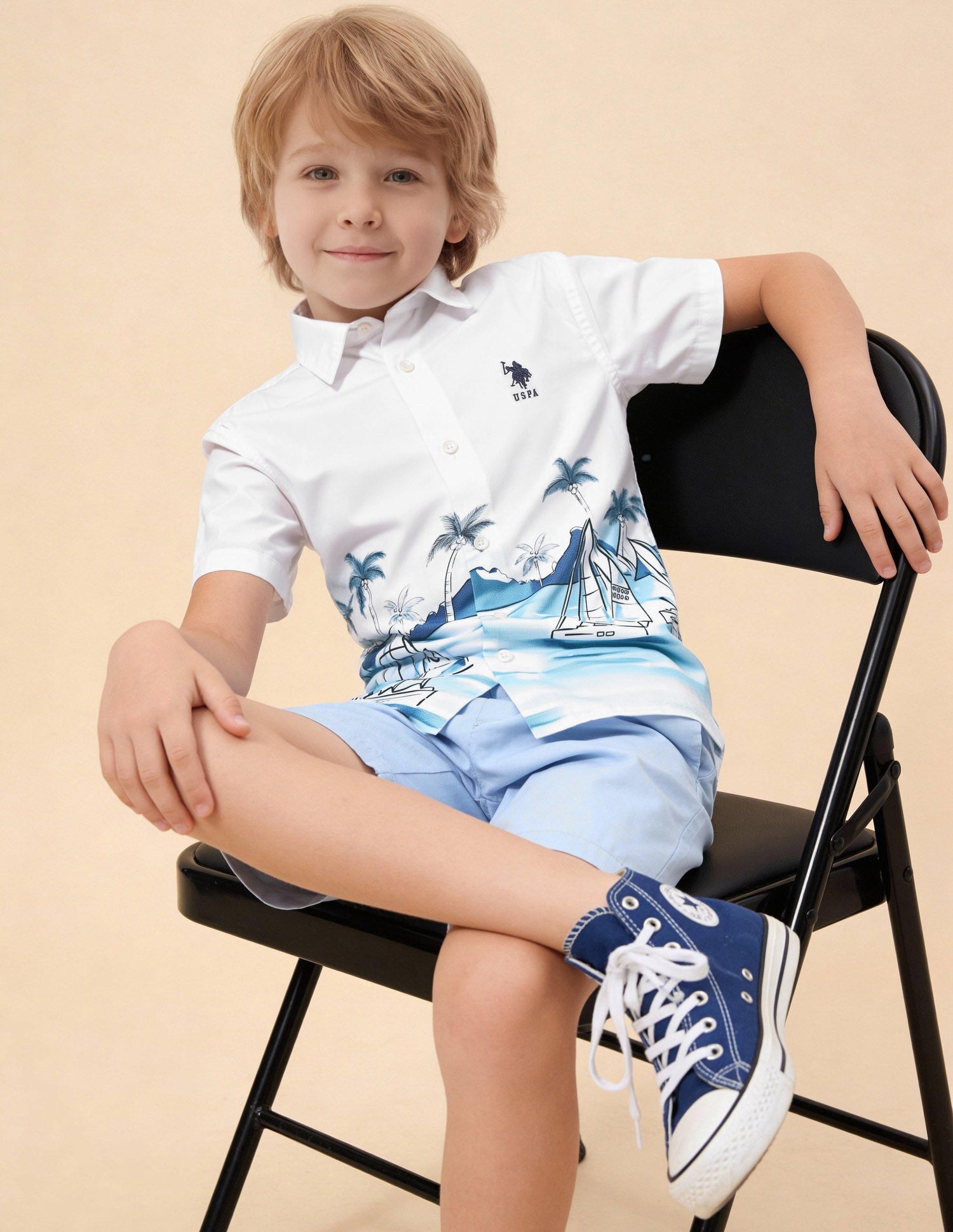 Boys Graphic Printed Regular Fit Shirt
