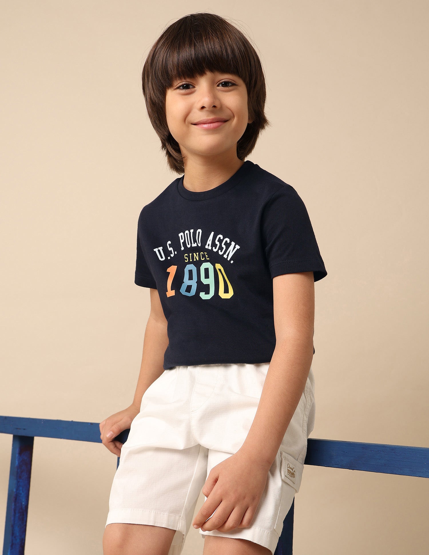 Boys Pure Cotton Brand Printed T Shirt