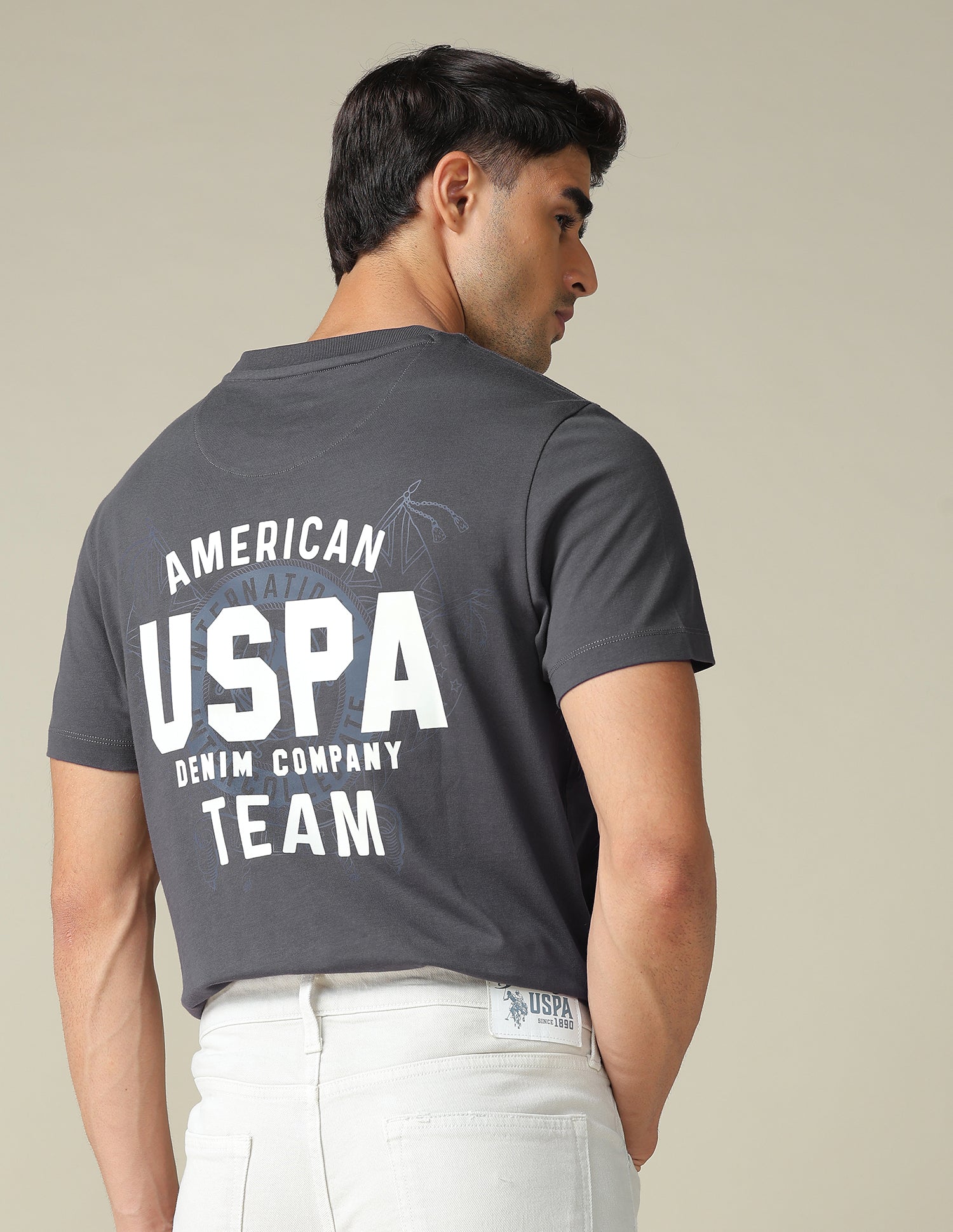 Muscle Fit Brand Printed T- Shirt