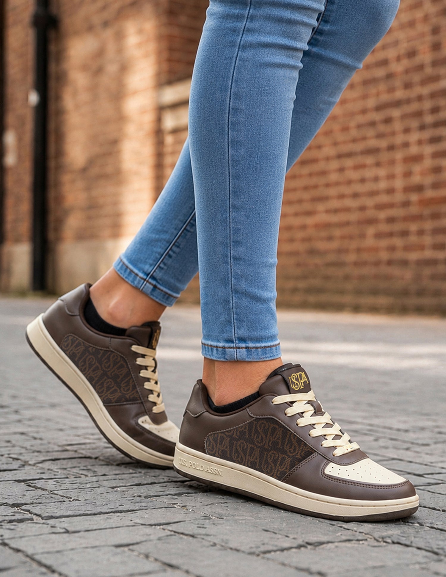 Veera Monogram Printed Light Weight Sneakers