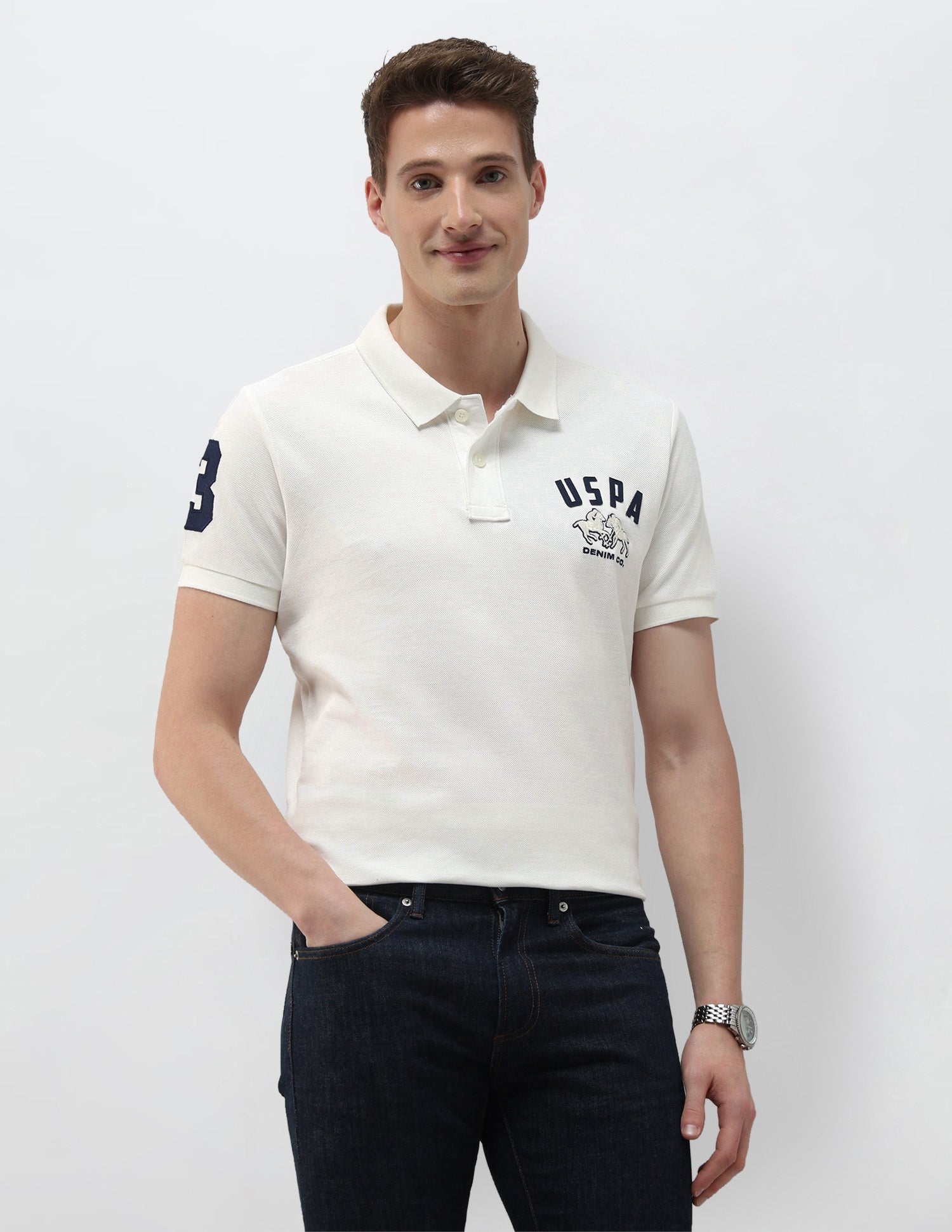Solid Summer House Slim Fit Polo Shirt