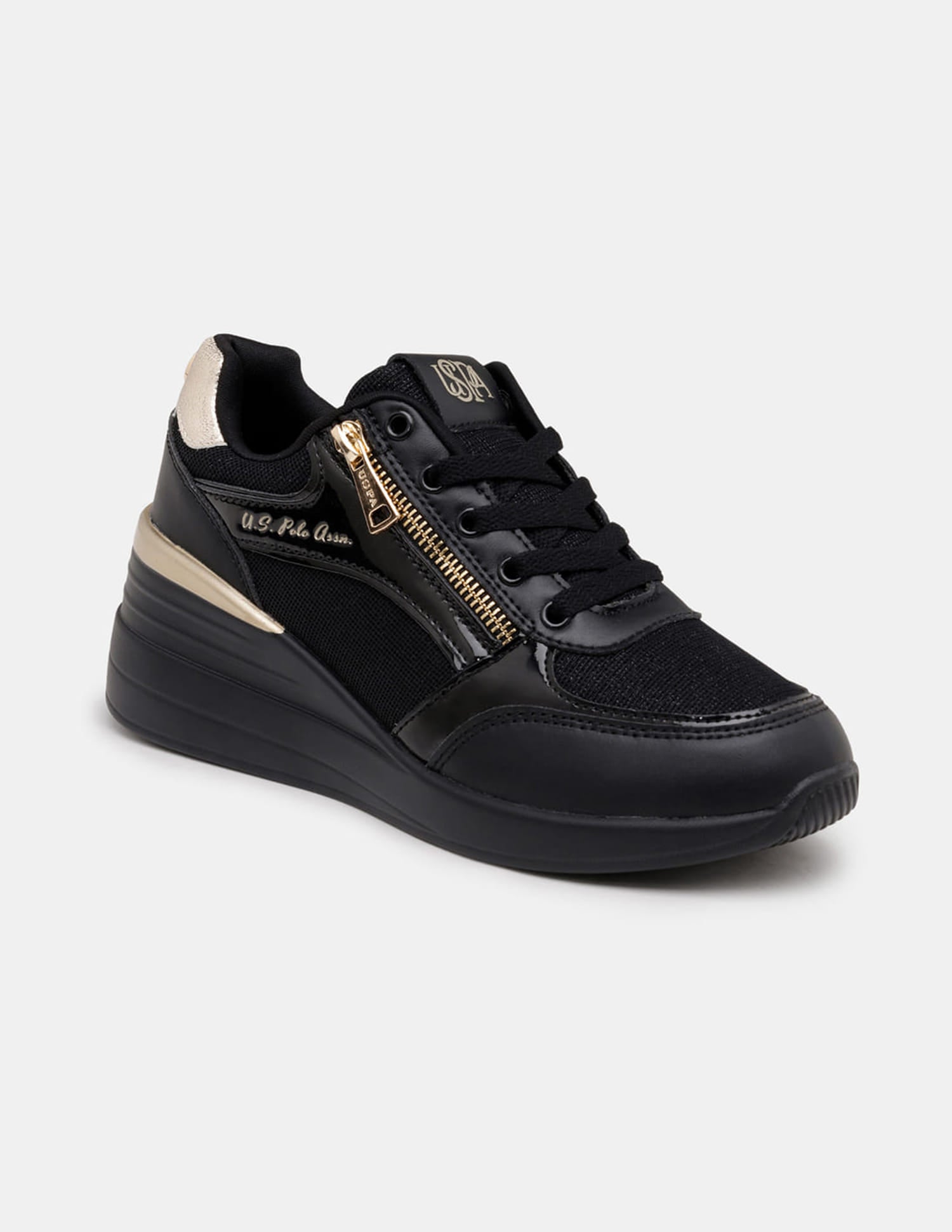 Liora 2.0 Light Weight Glitter Sneakers Black - U.S. Polo Assn. India | Large