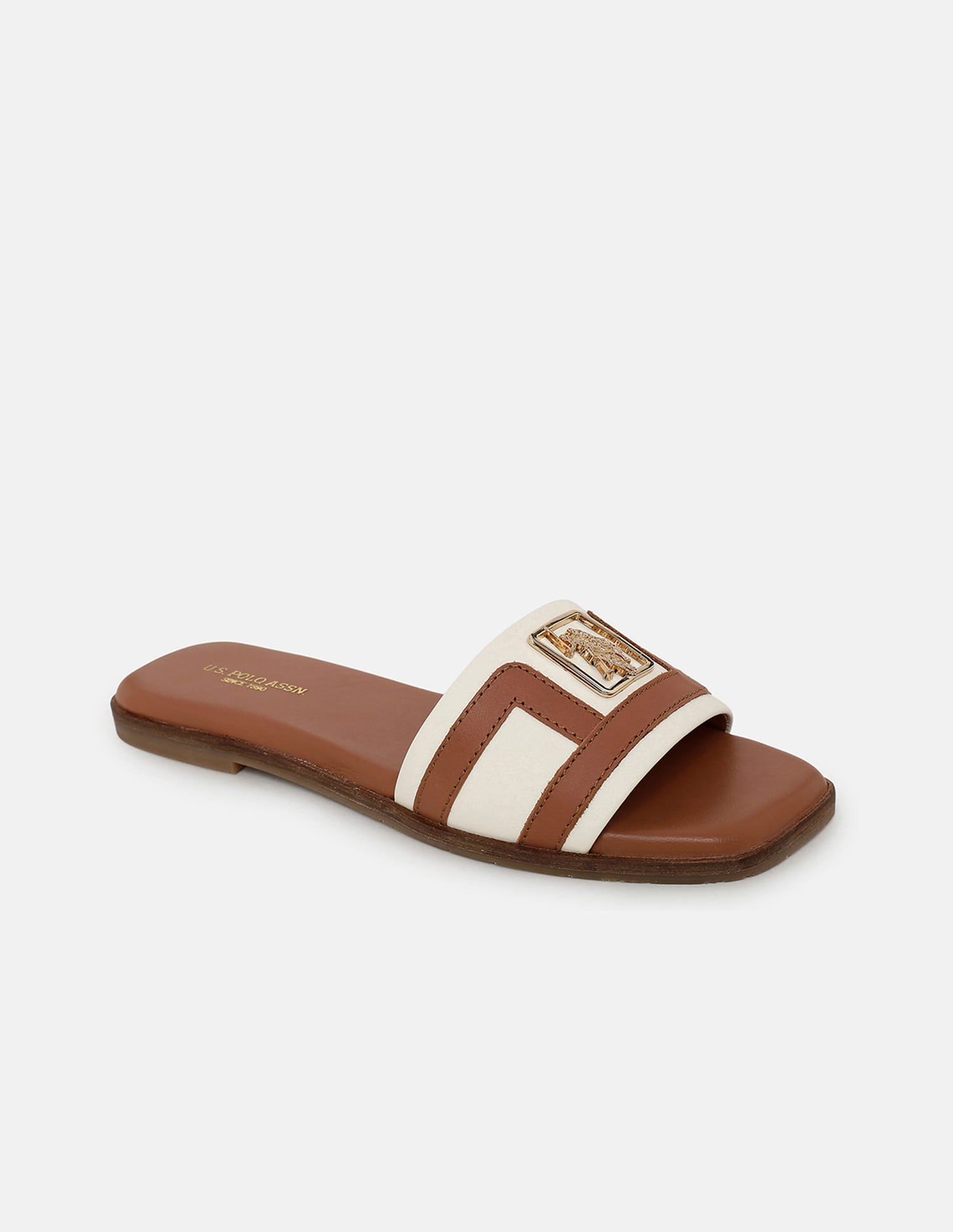 Veylisse Square Toe Flats Tan - U.S. Polo Assn. India | Large