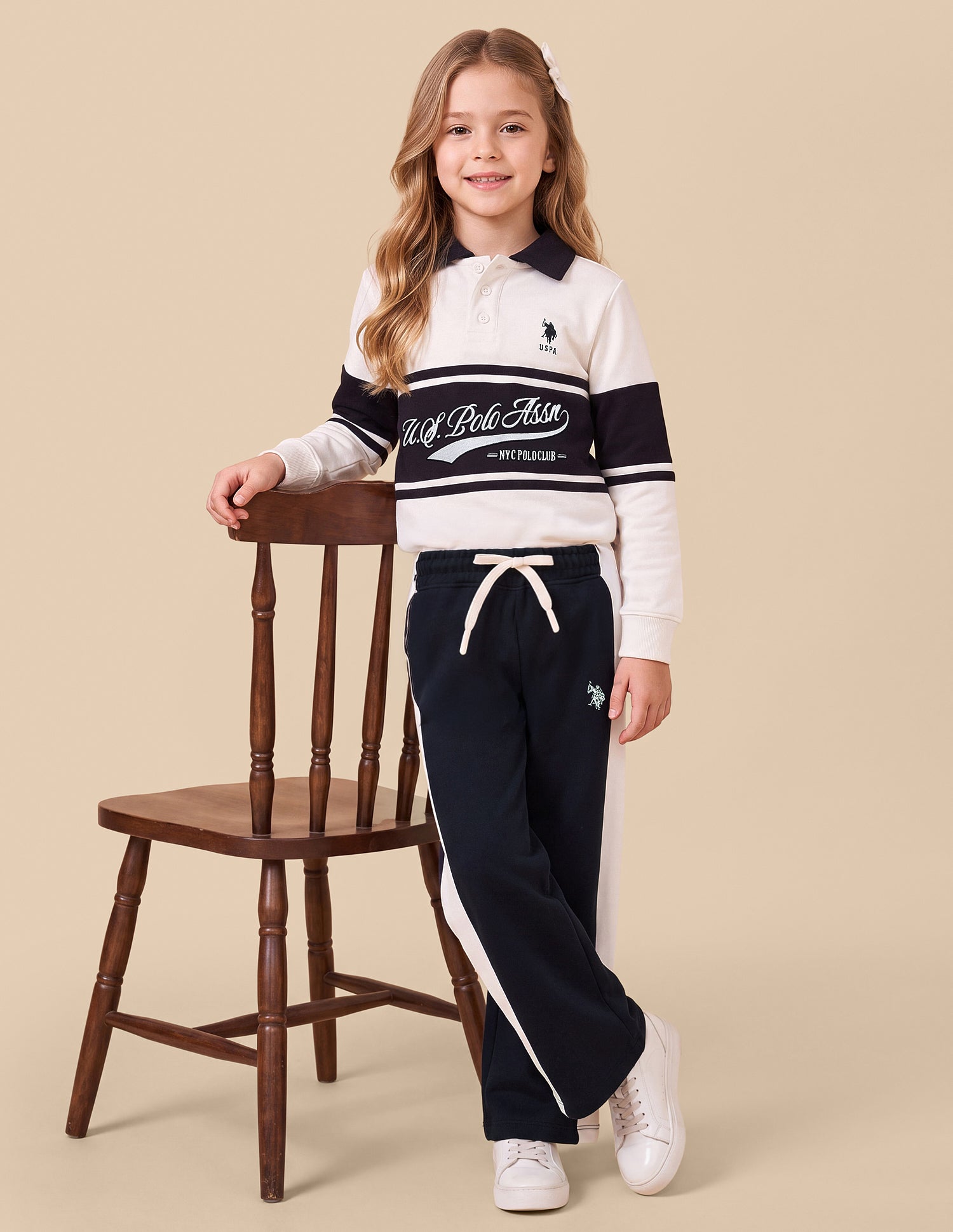 Mid Rise Loose Fit Track Pants Navy - U.S. Polo Assn. India | Large