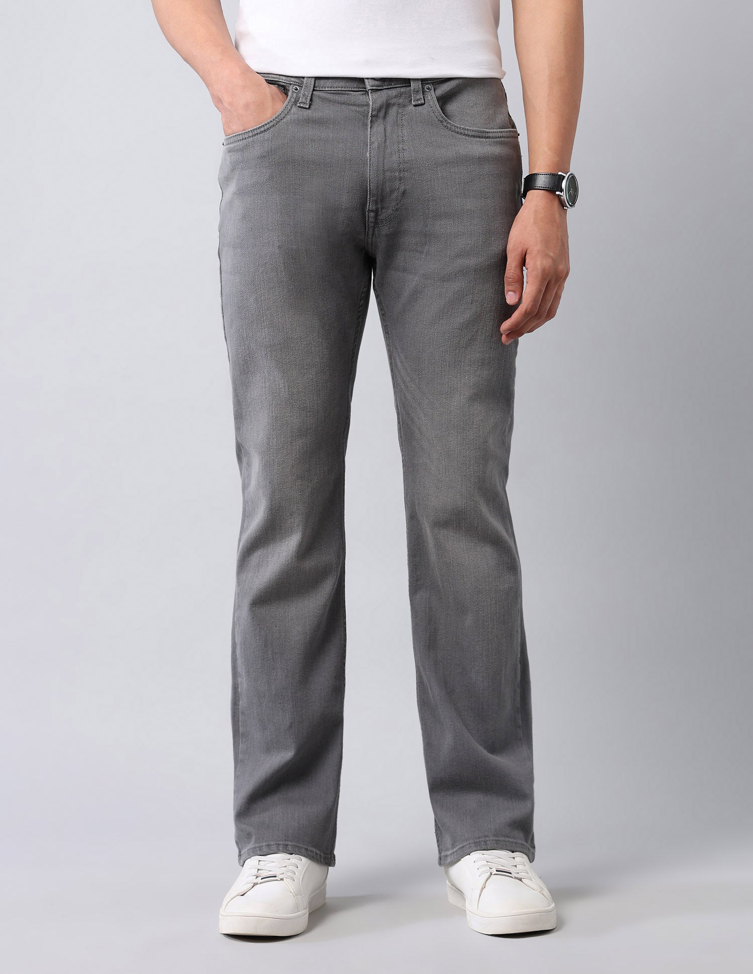 Connor Bootcut Grey Jeans Light Grey - U.S. Polo Assn. India | Large