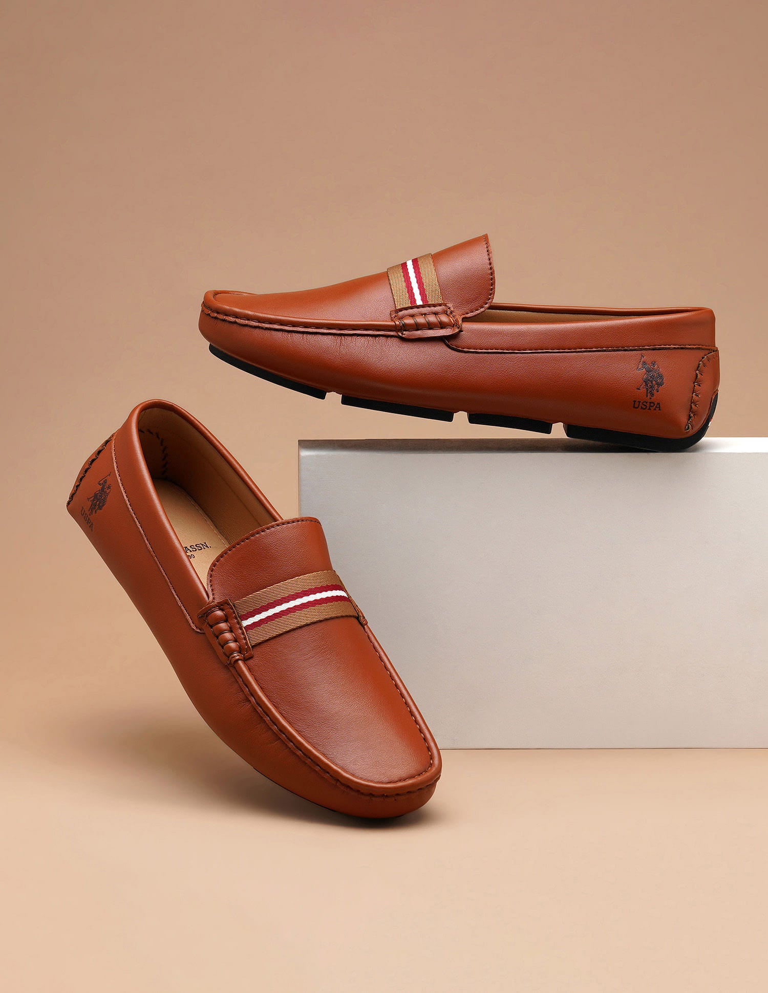 Men Bickford 5.0 Slip On Shoes Tan - U.S. Polo Assn. India | Large