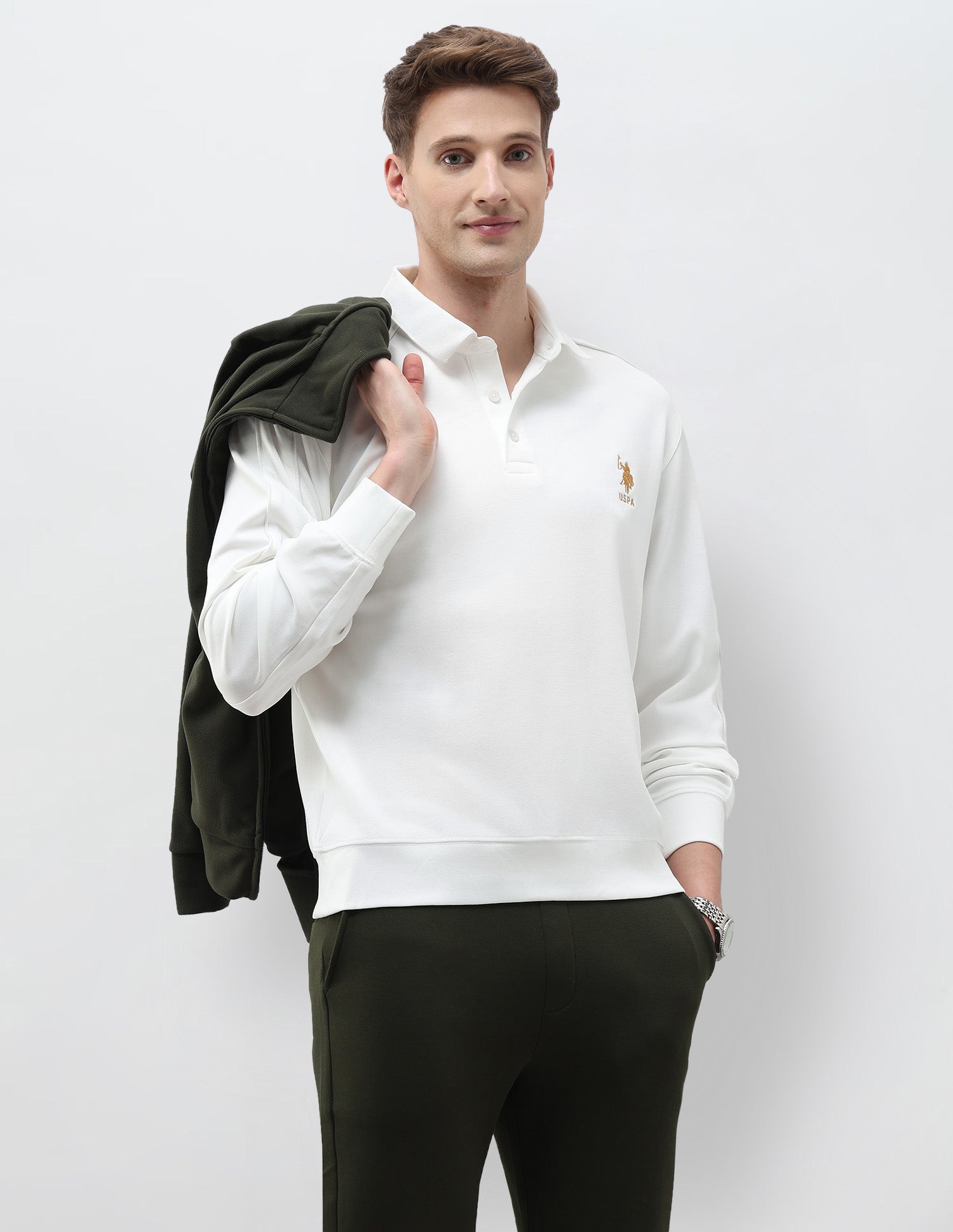 Solid Regular Fit Sweatshirt