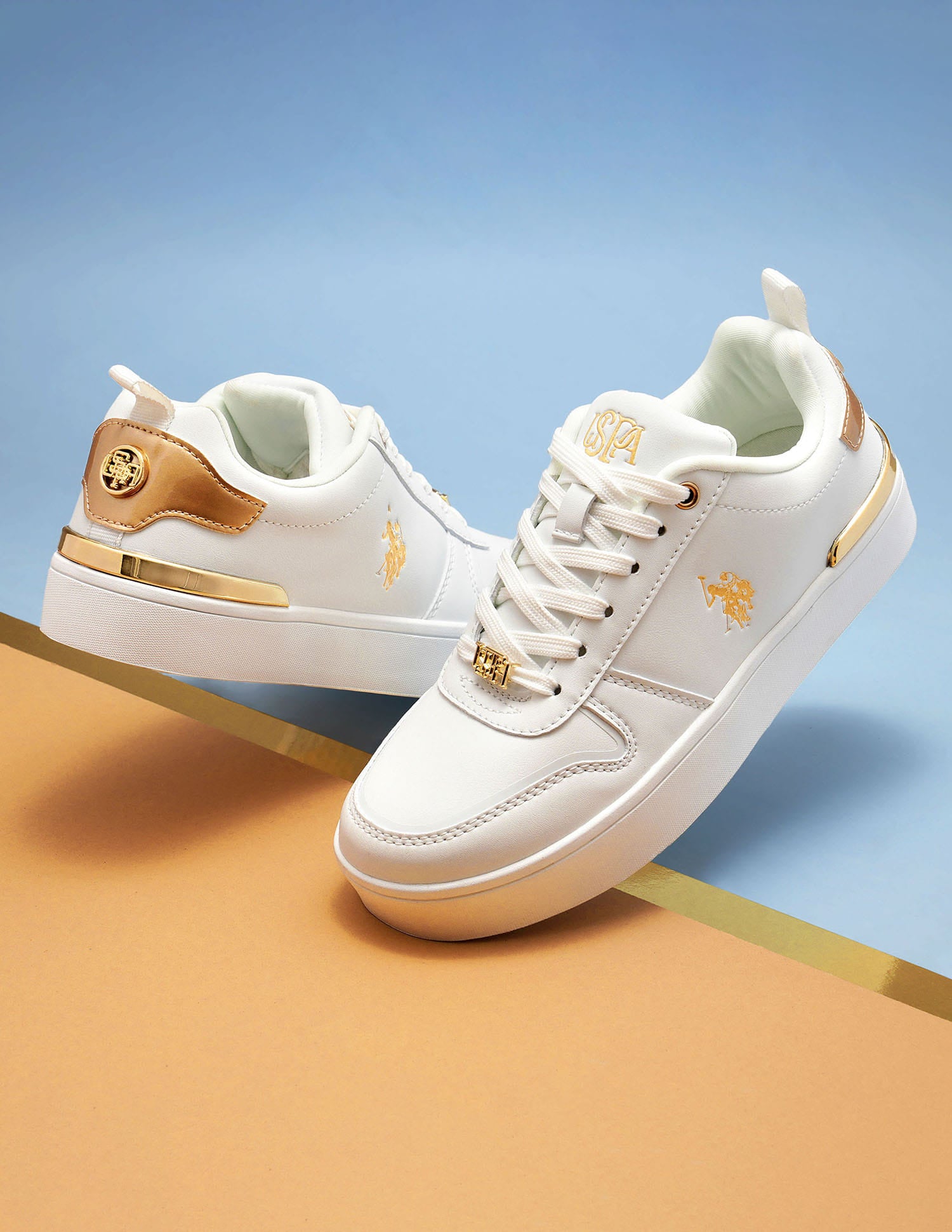 Women Arya 3.0 Low Top Sneakers White - U.S. Polo Assn. India | Large