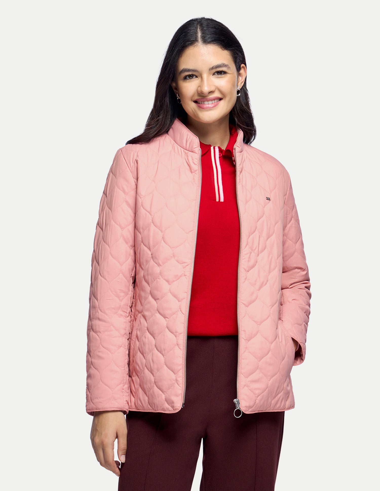Quilted Regular Fit Puffer Jacket Pink - U.S. Polo Assn. India | Large