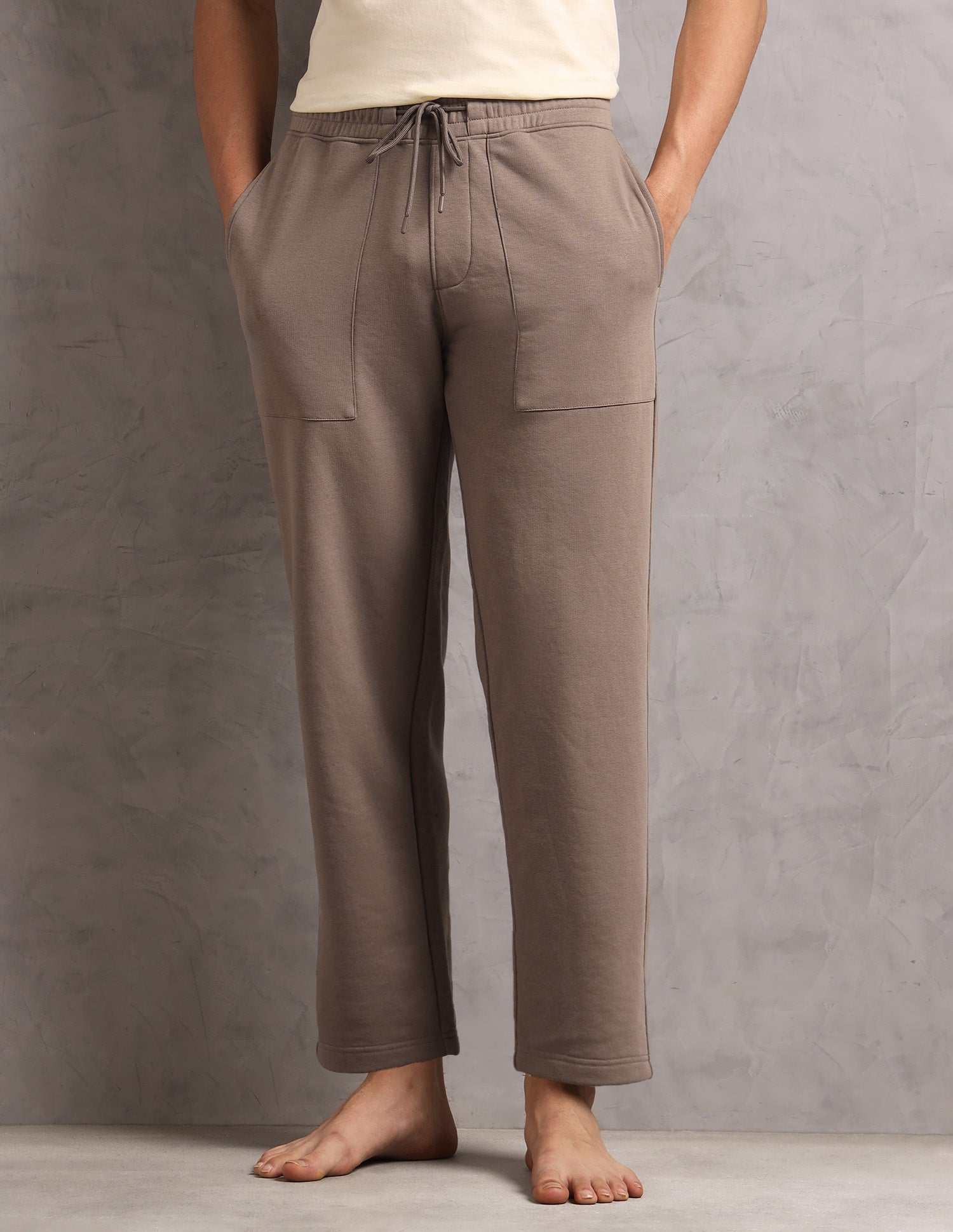 Baggy Fit Cotton Terry OR006 Lounge Pants - Pack Of 1 Dark Grey - U.S. Polo Assn. India | Large