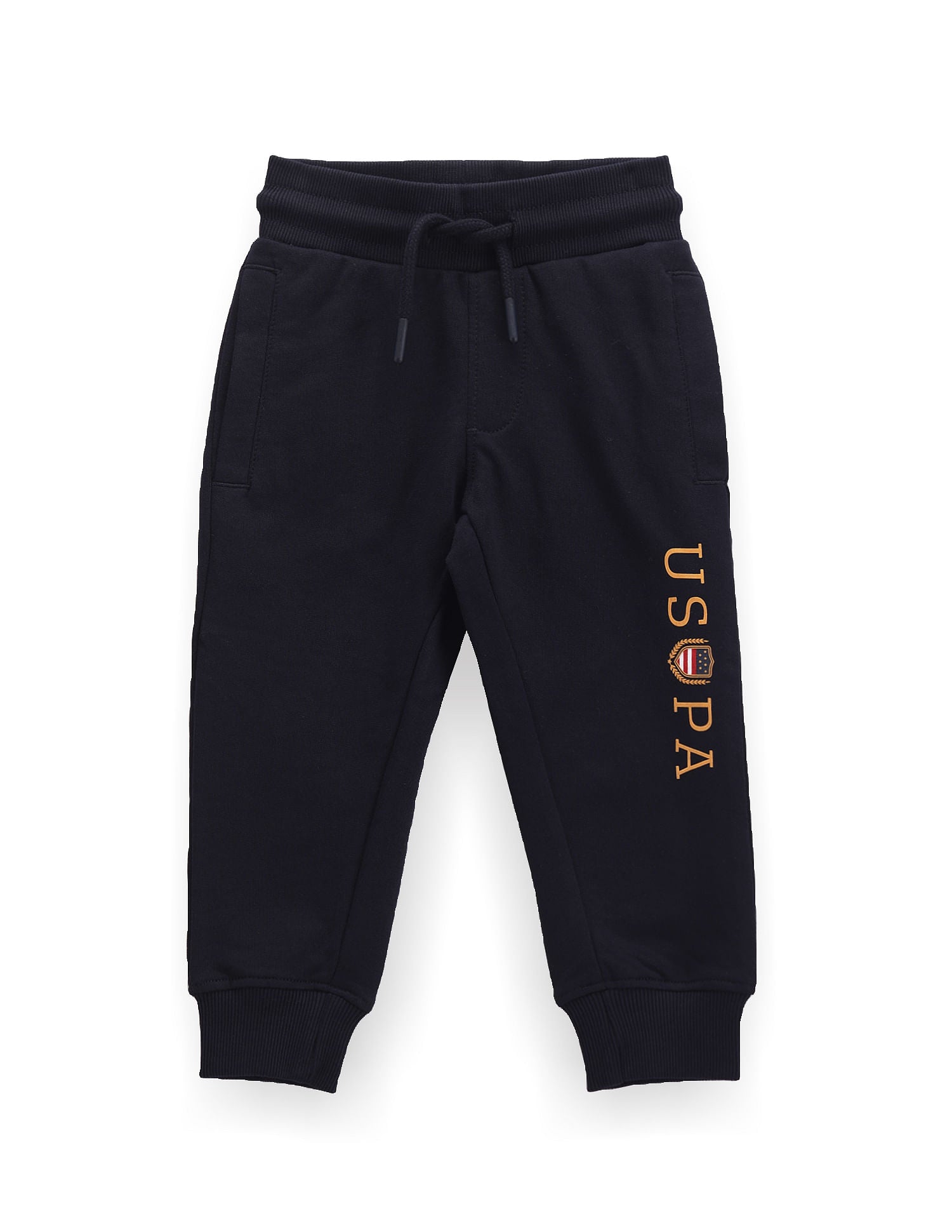 Boys Pure Cotton Brand Print Joggers