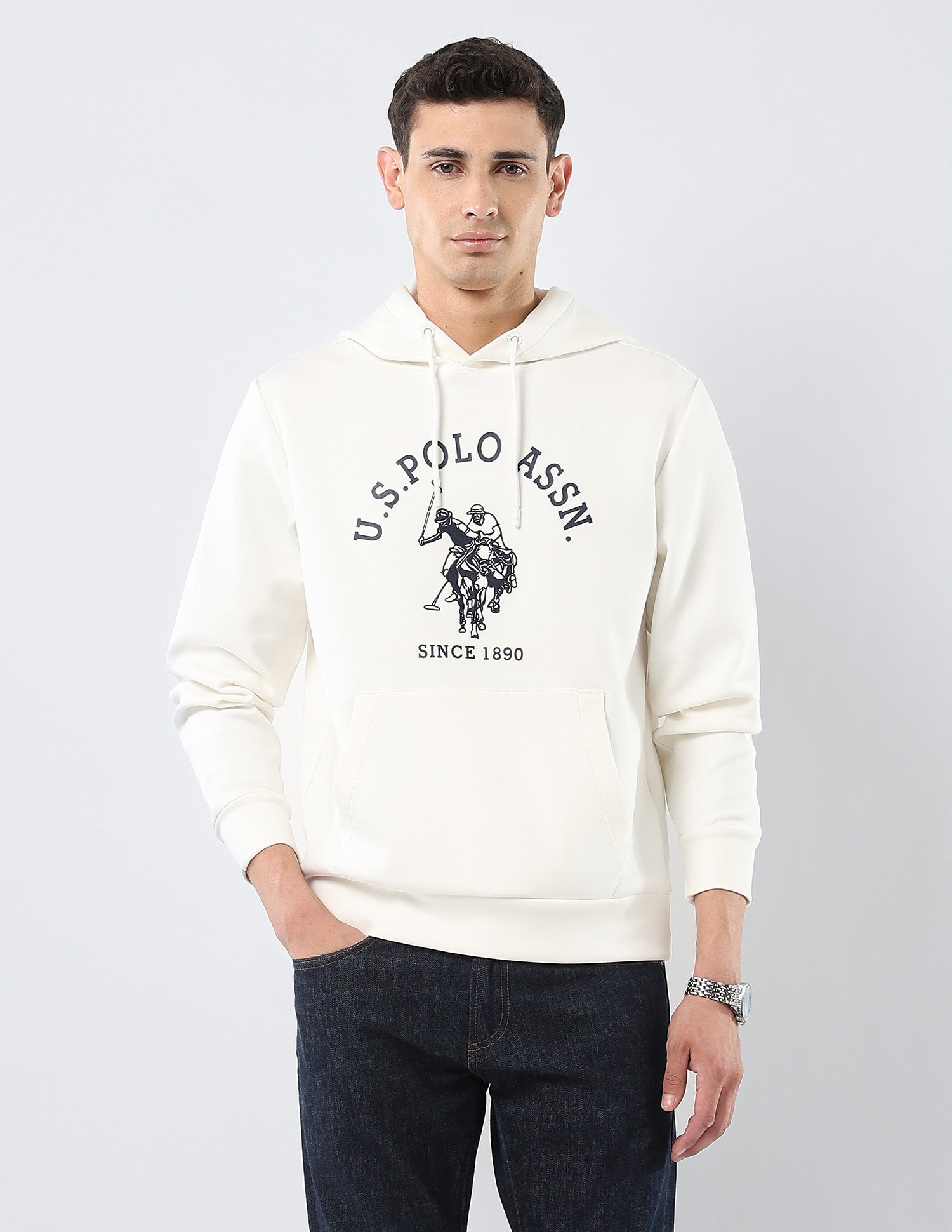 Brand Embroidered Regular Fit Sweatshirt