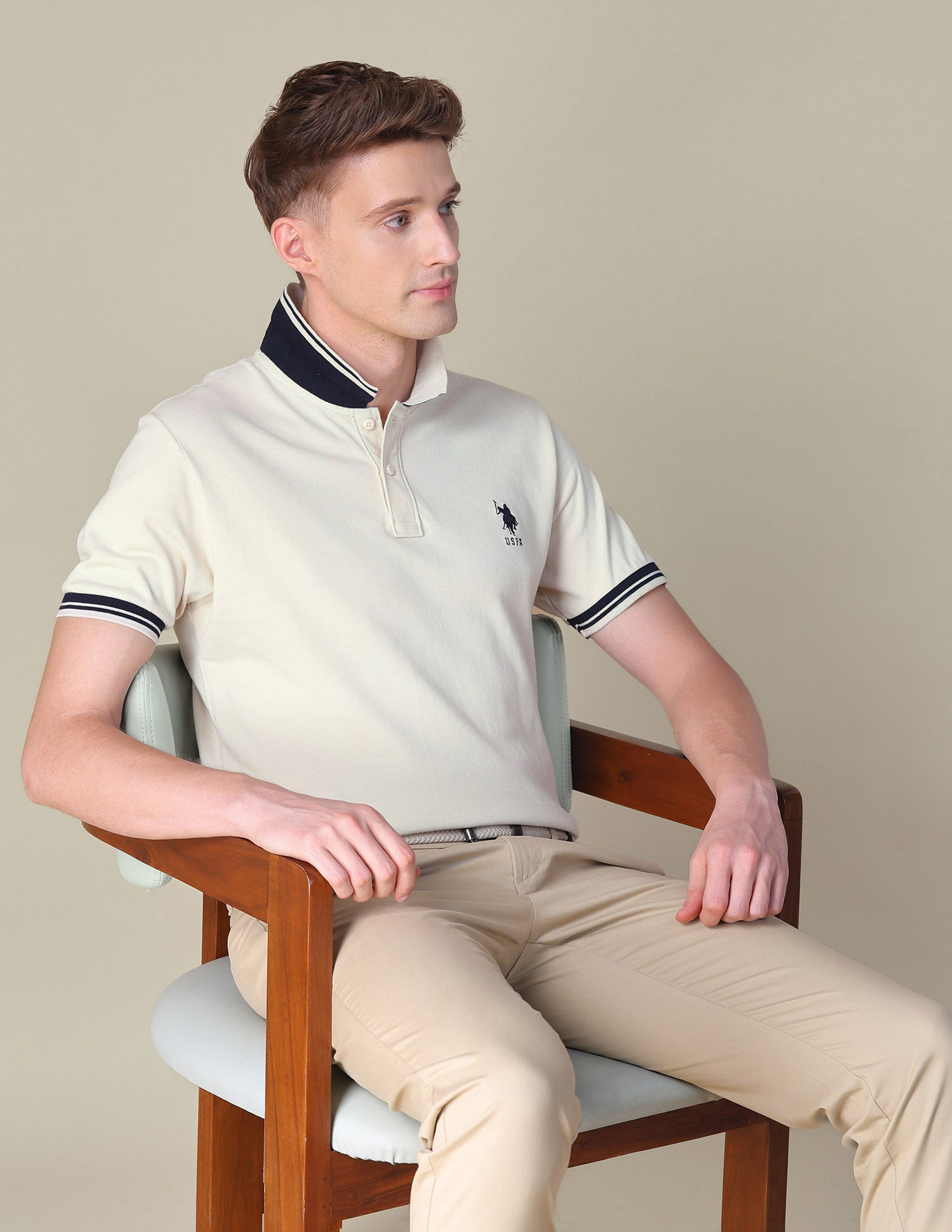 Solid Regular Fit Polo Shirt