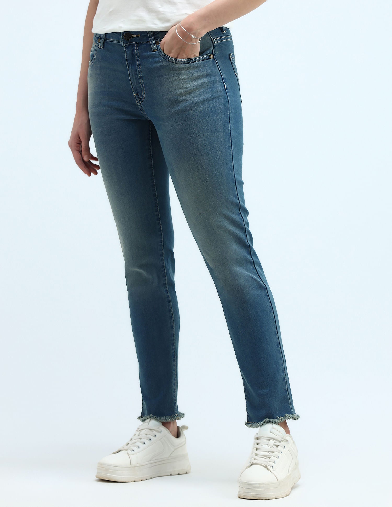 Mid Rise Slim Fit Jeans Blue - U.S. Polo Assn. India | Large