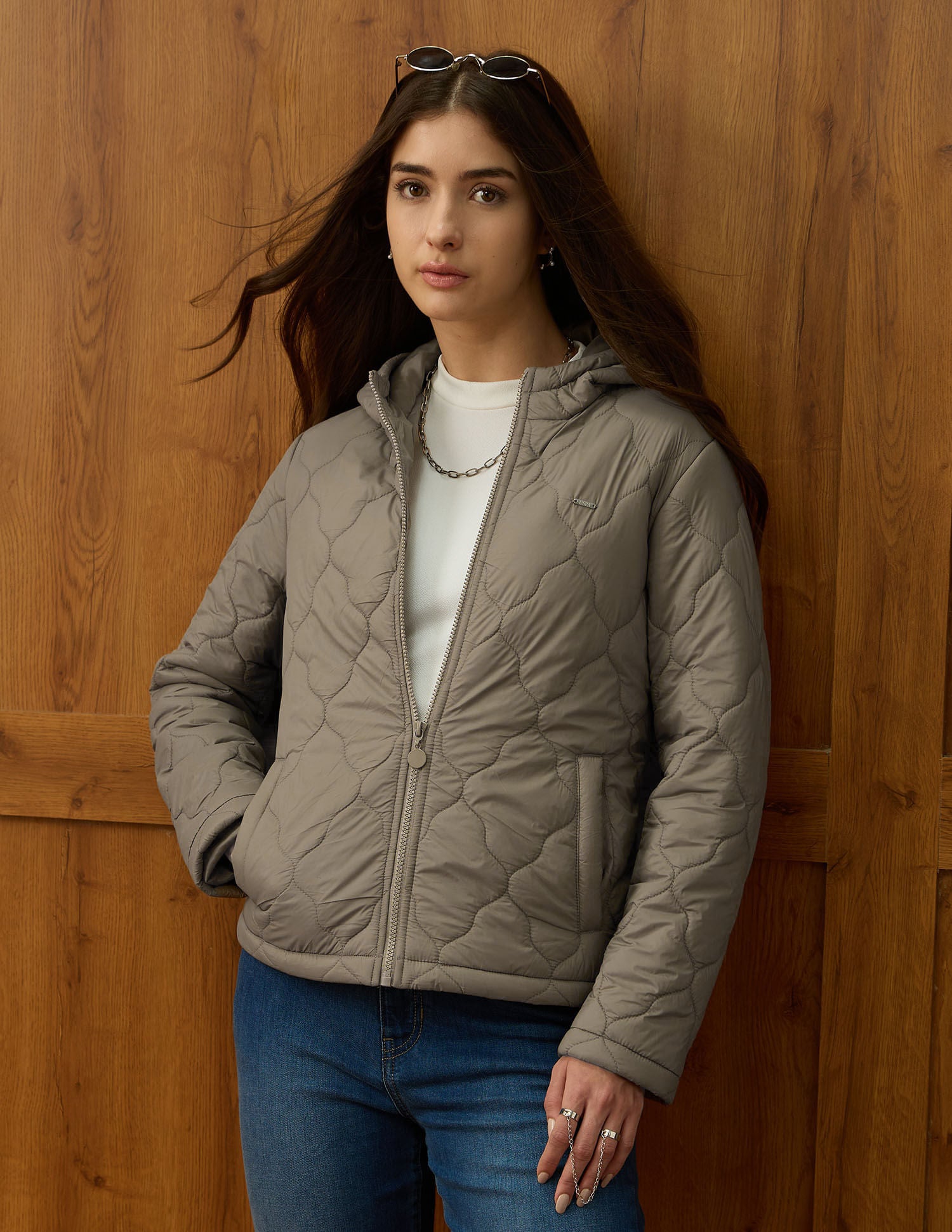 Solid Quilted Jacket
