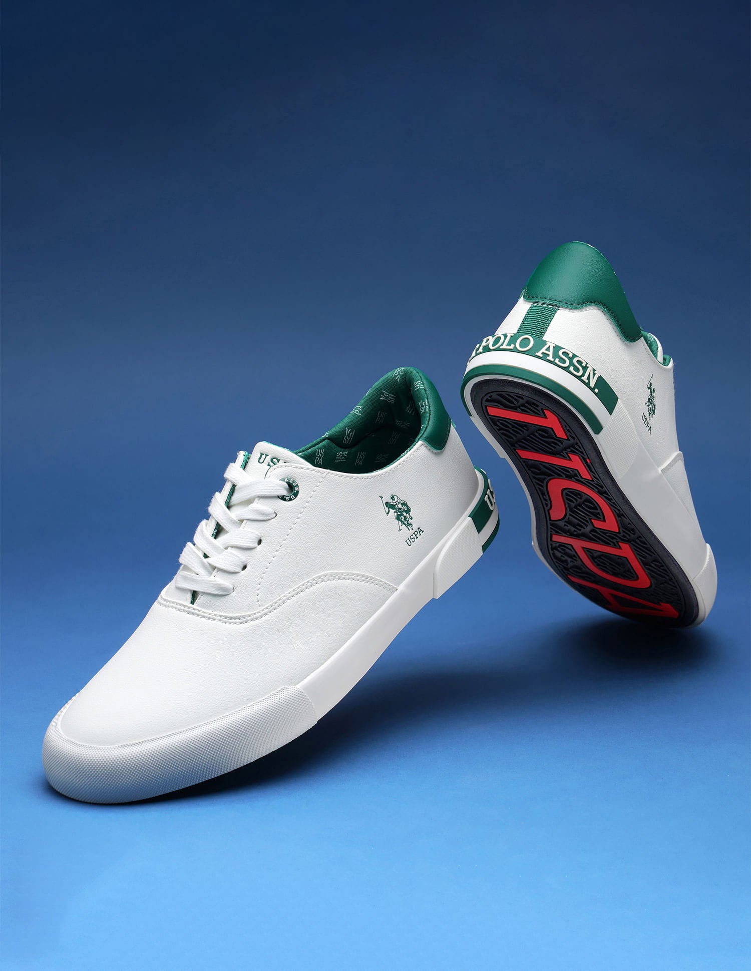 Men Round Toe Erland 4.0 Sneakers Off White - U.S. Polo Assn. India | Large