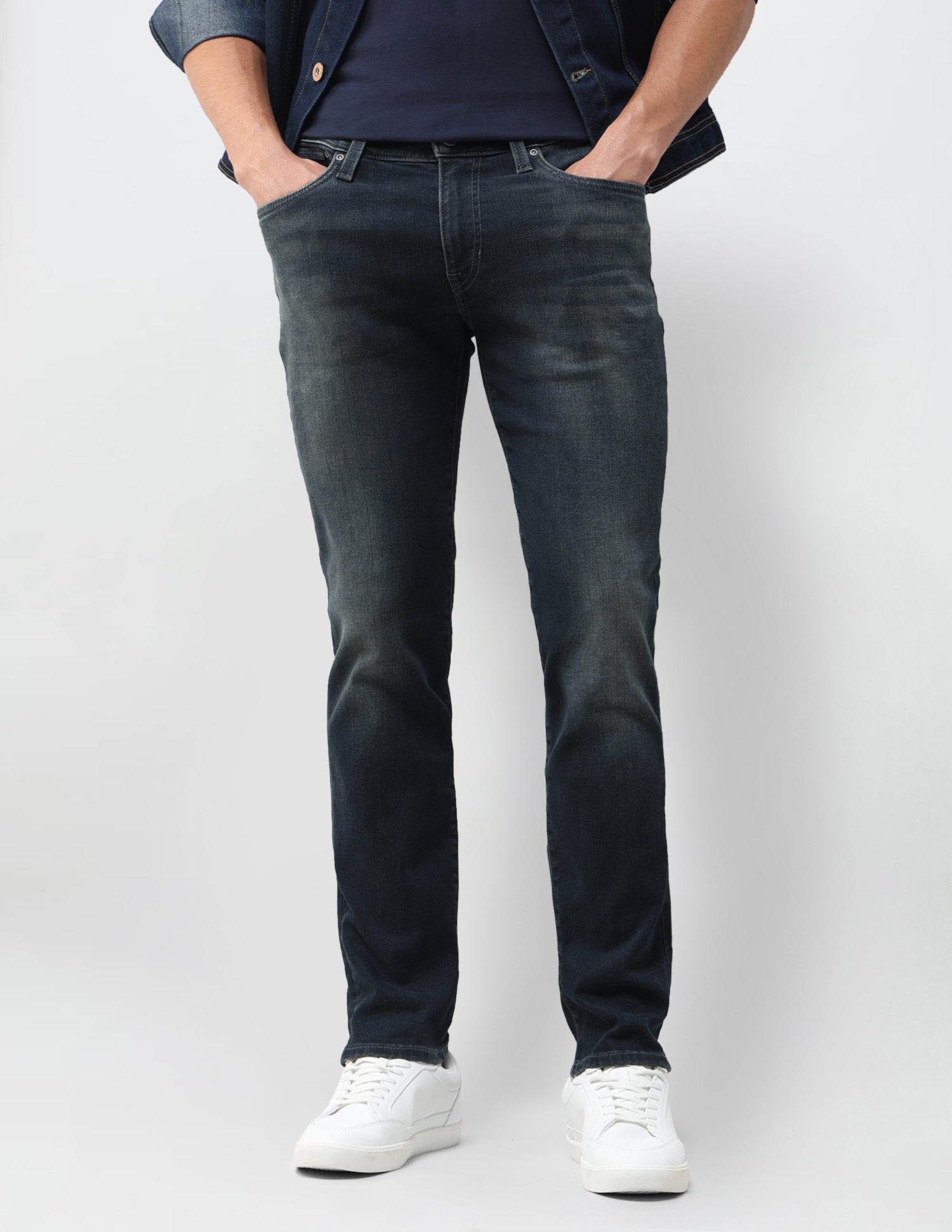 Brandon Slim Tapered Fit Grey Jeans