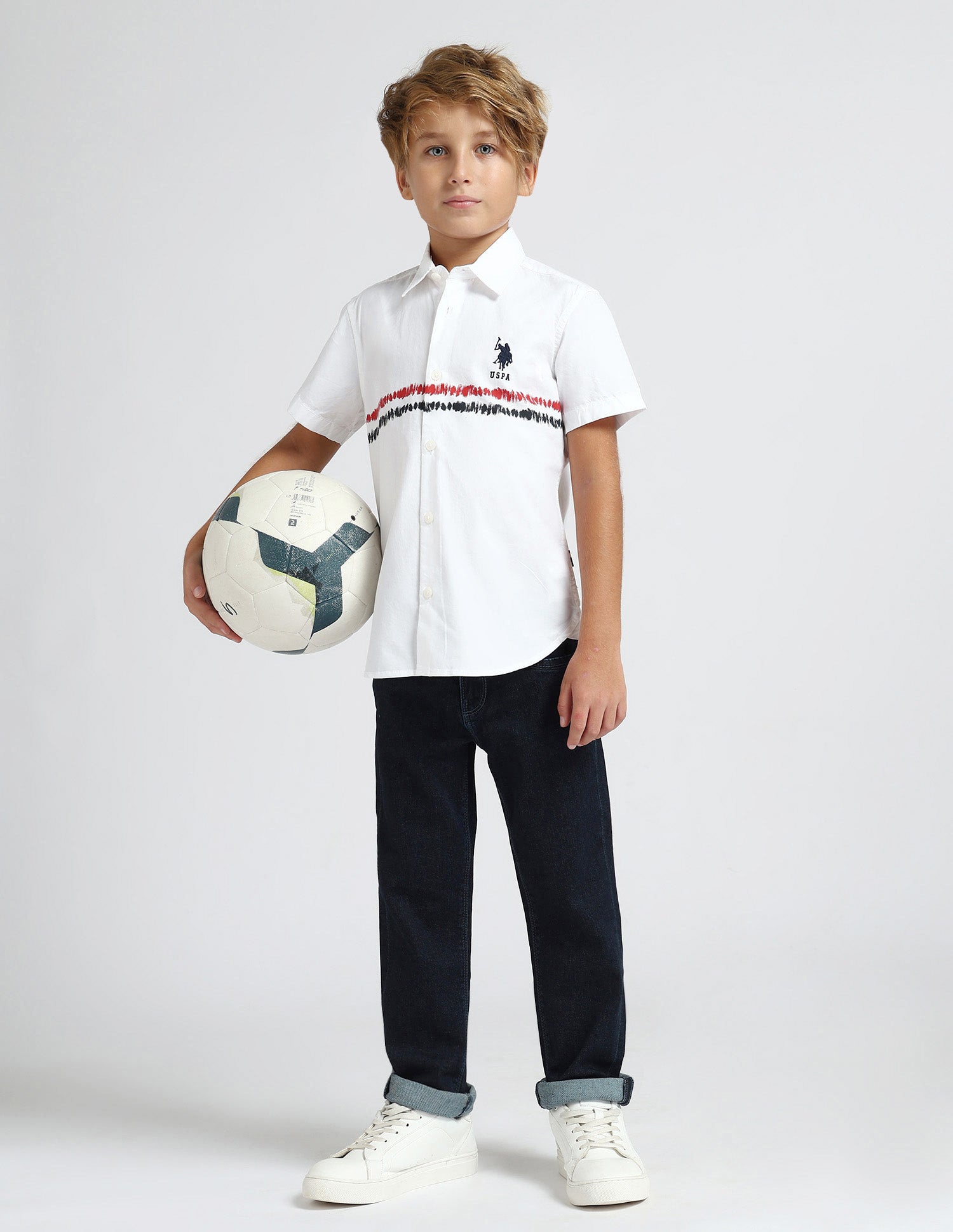Boys Abstract Printed Regular Fit Shirt