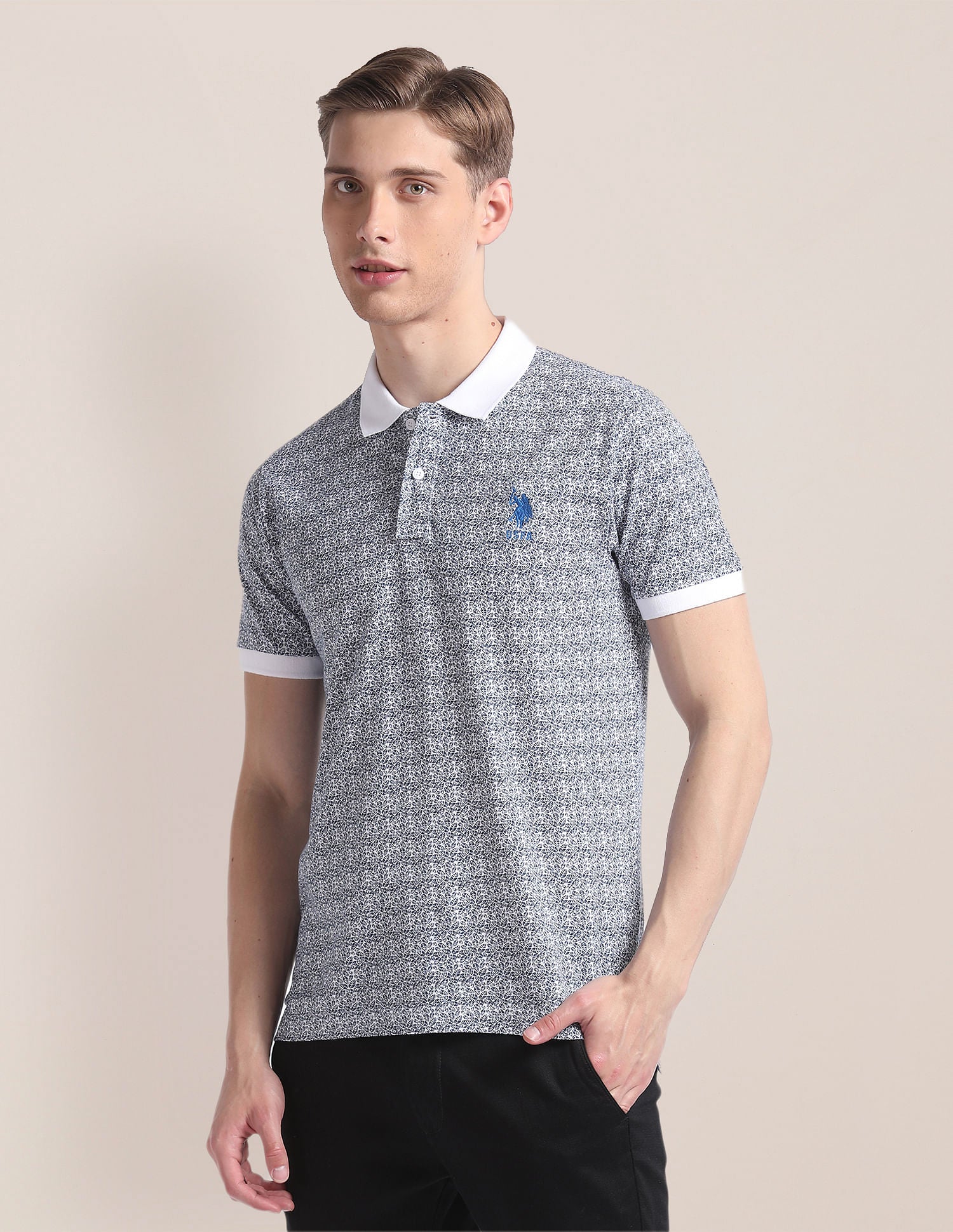 Tropical Print Cotton Polo Shirt – U.S. Polo Assn. India
