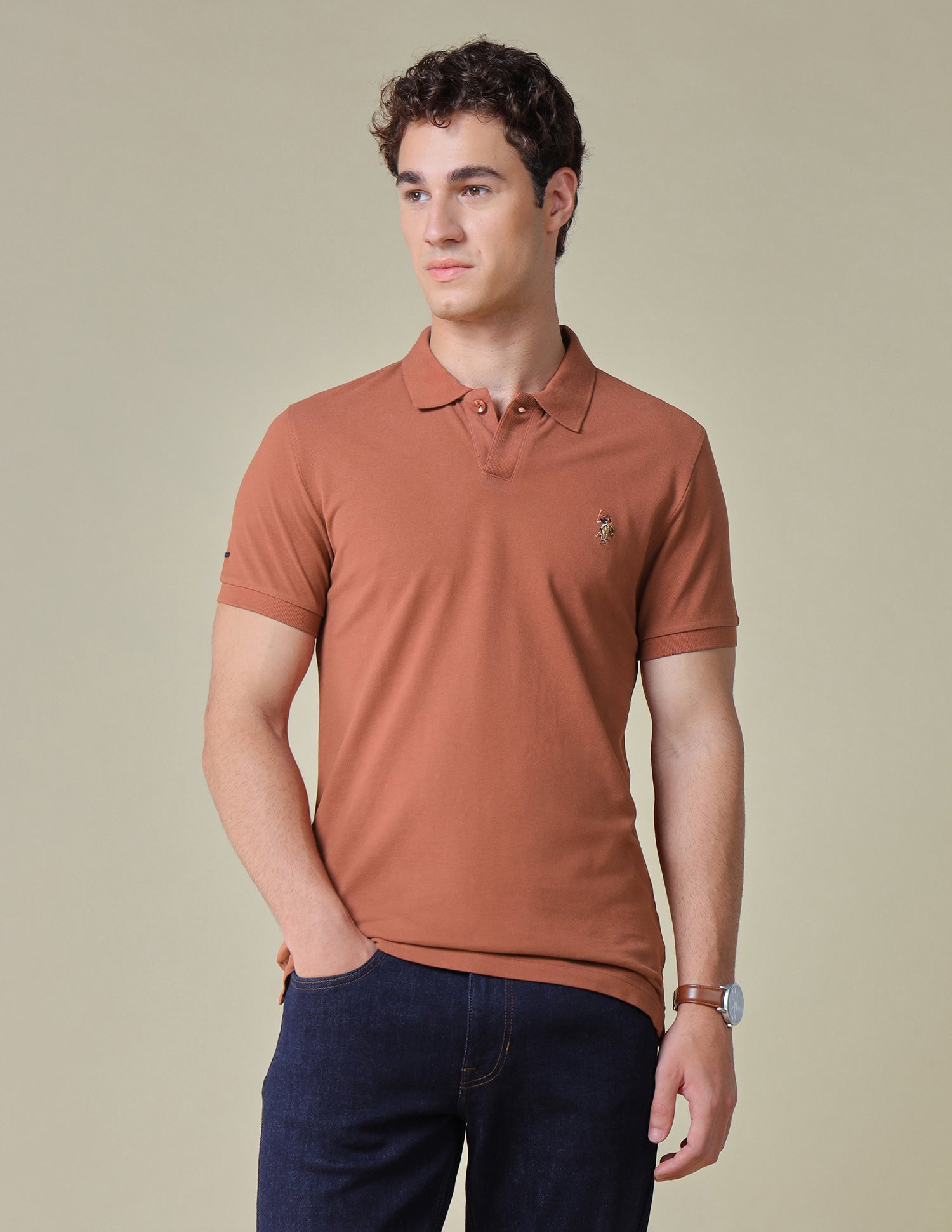 Solid Regular Fit Polo Shirt
